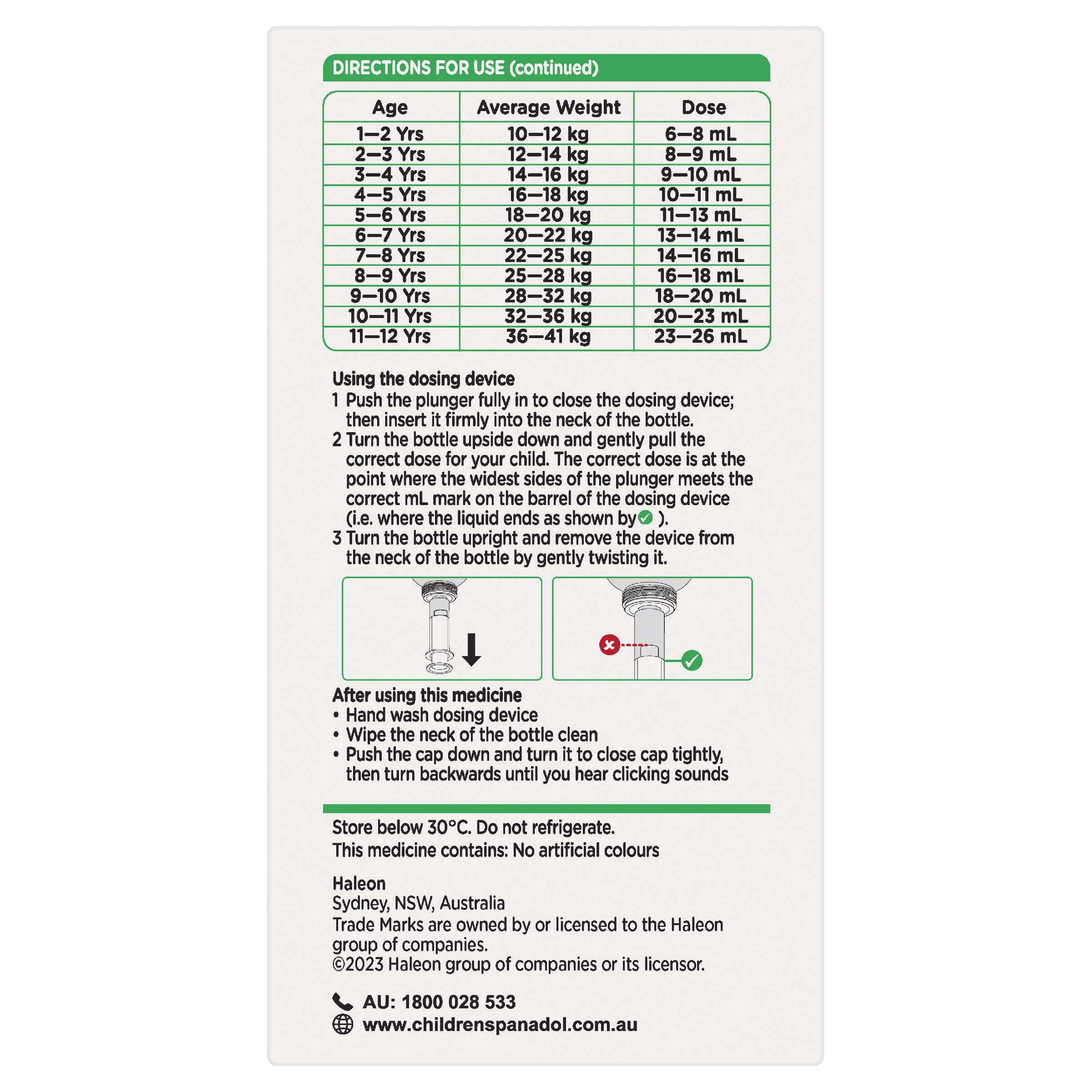 PANADOL CHILDREN 1 YEARS - 5 YEARS ORANGE SUSPENSION 200ML - Image 4