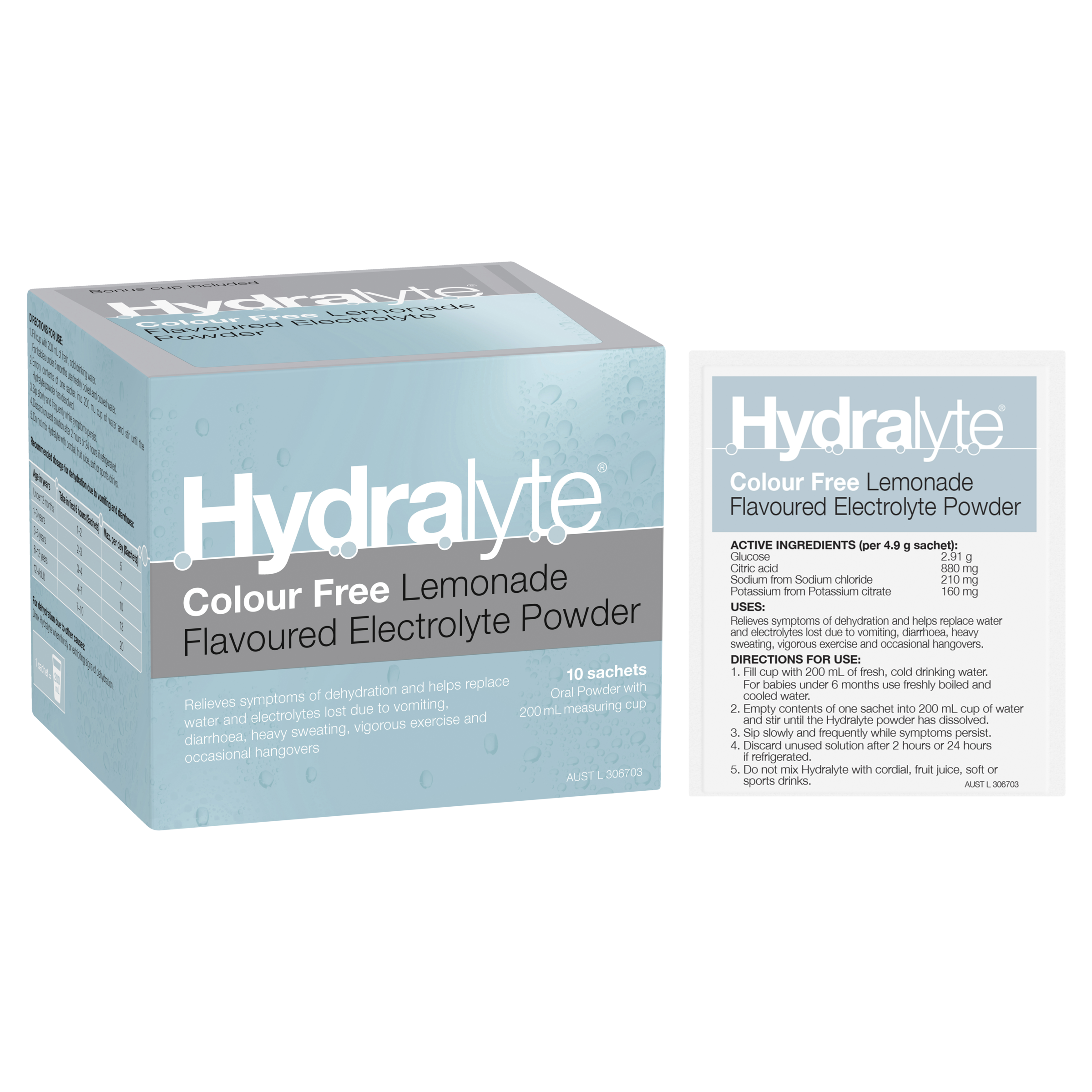HYDRALYTE POWDER SACHETS LEMONADE 10 PACK - Image 10
