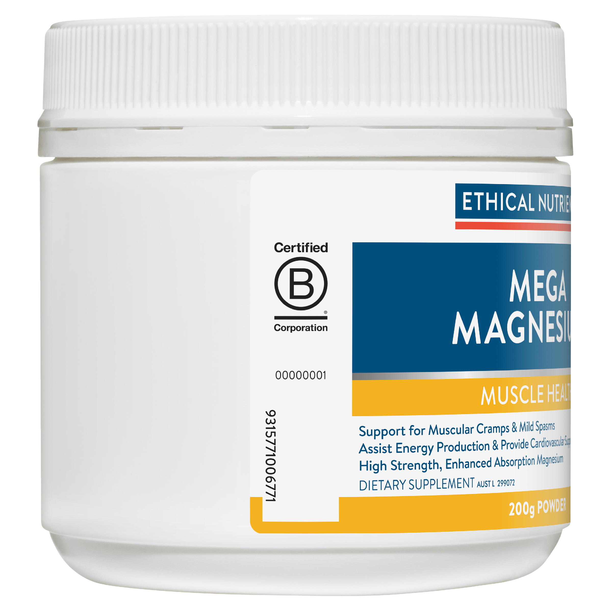 ETHICAL NUTRIENTS MEGA MAGNESIUM RASPBERRY POWDER 450G - Image 4