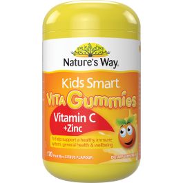 NATURES WAY KID SMART VITA GUMMIES VITAMIN C + ZINC 170 PASTILLES