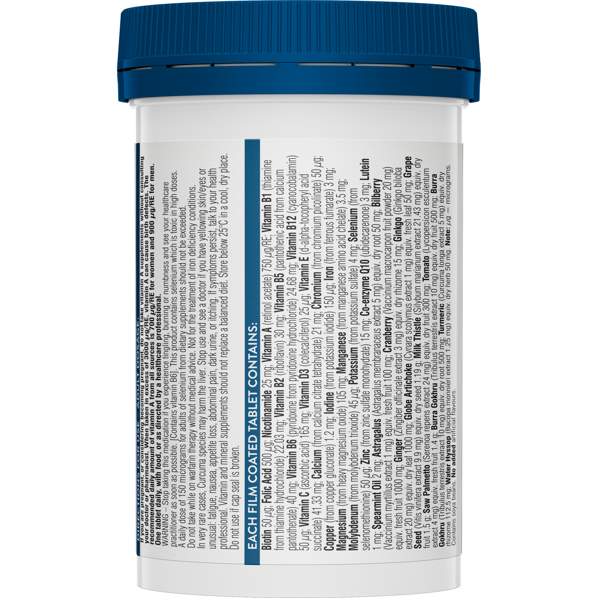 SWISSE ULTIVITE MENS 50+ MULTIVITAMIN TABLETS 90 - Image 2