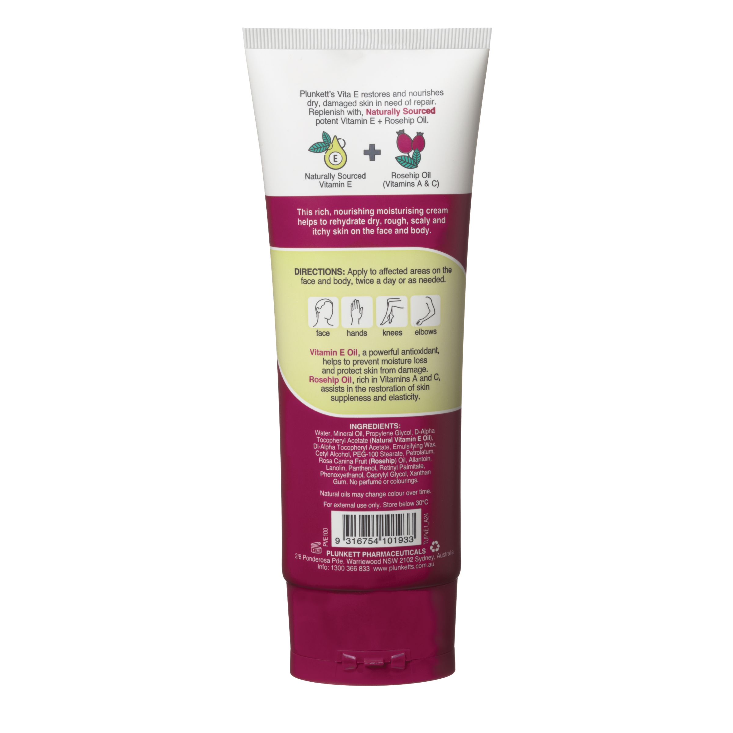PLUNKETTS VITA E NATURAL VITAMIN E CREAM 100G - Image 2