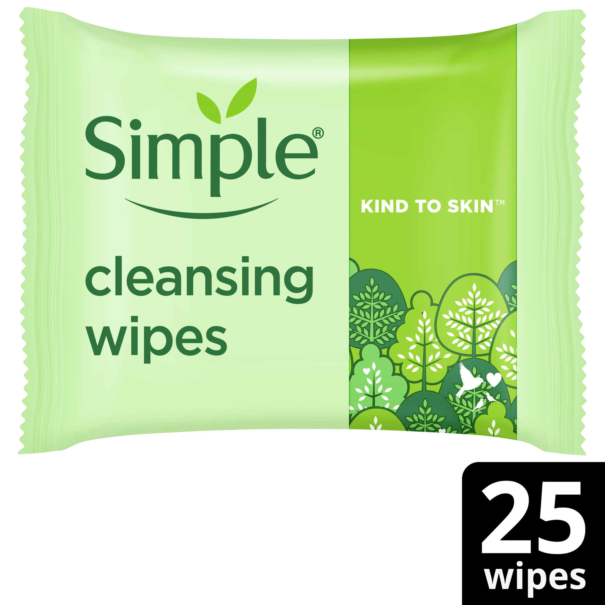SIMPLE FACE WIPES KIND TO SKIN BIODEGRADABLE 25 PACK - Image 10