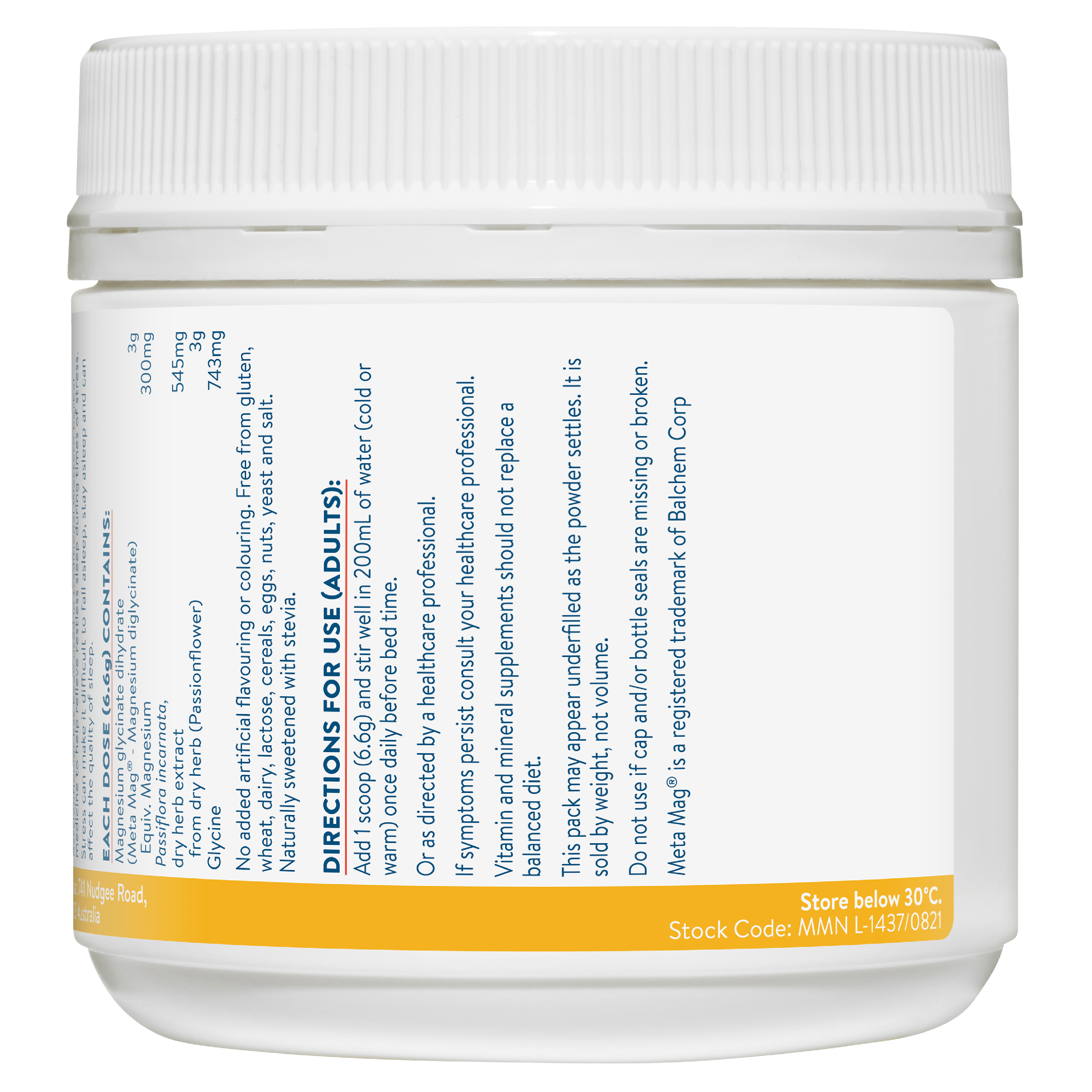 ETHICAL NUTRIENTS MEGA MAGNESIUM NIGHT POWDER 272G - Image 2