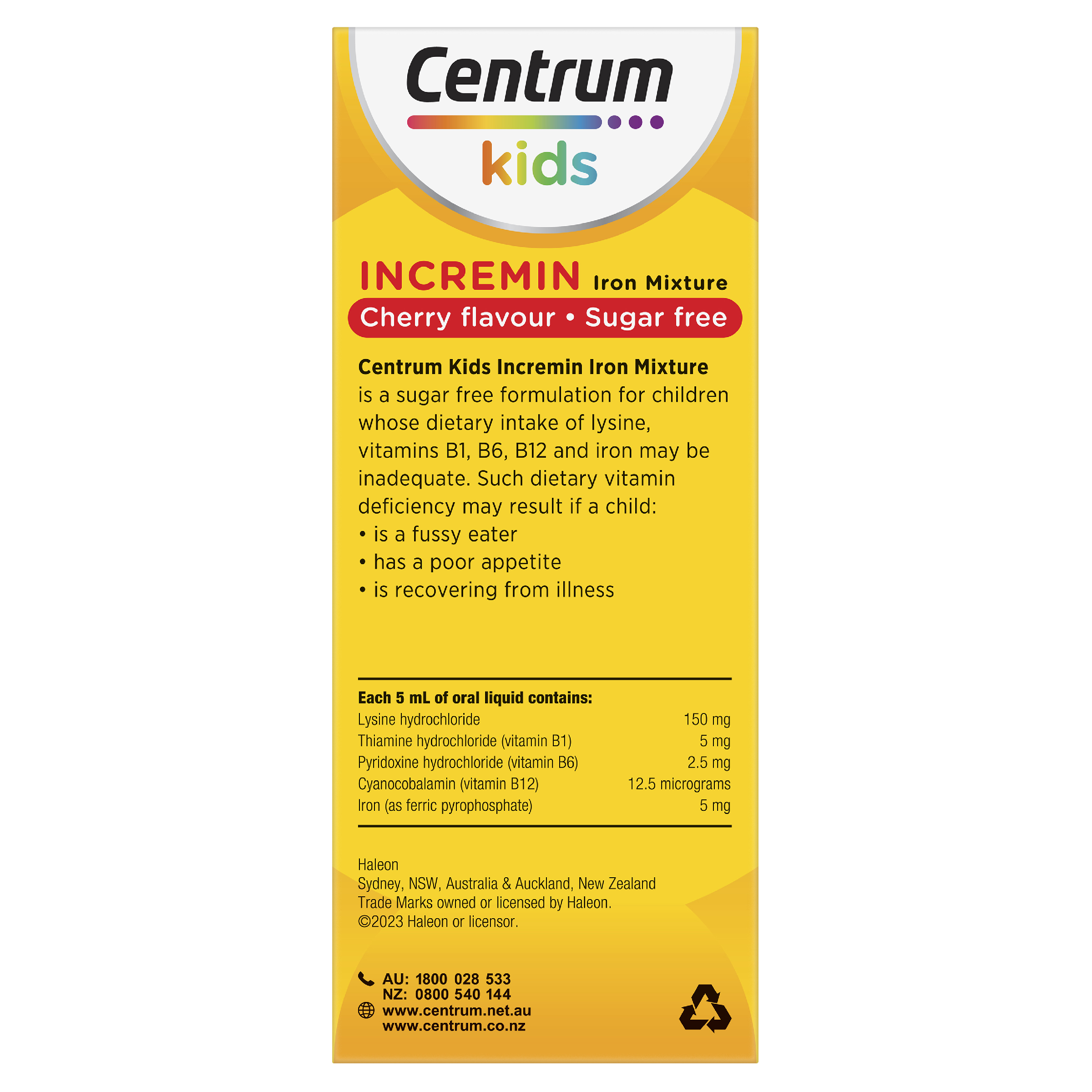 CENTRUM KIDS INCREMIN IRON 200ML - Image 6
