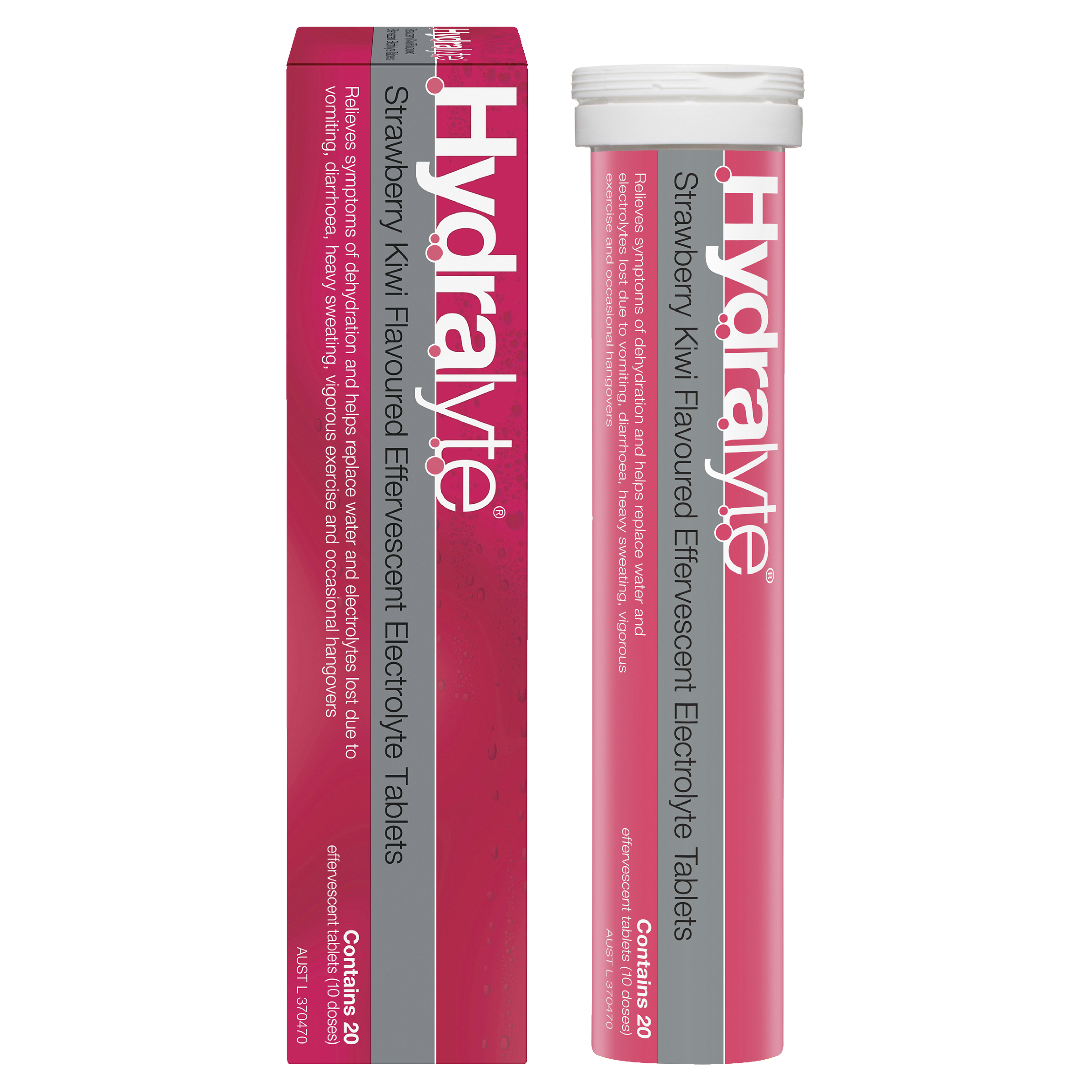 HYDRALYTE EFFERVESCENT STRAWBERRY KIWI 20 TABLETS - Image 6