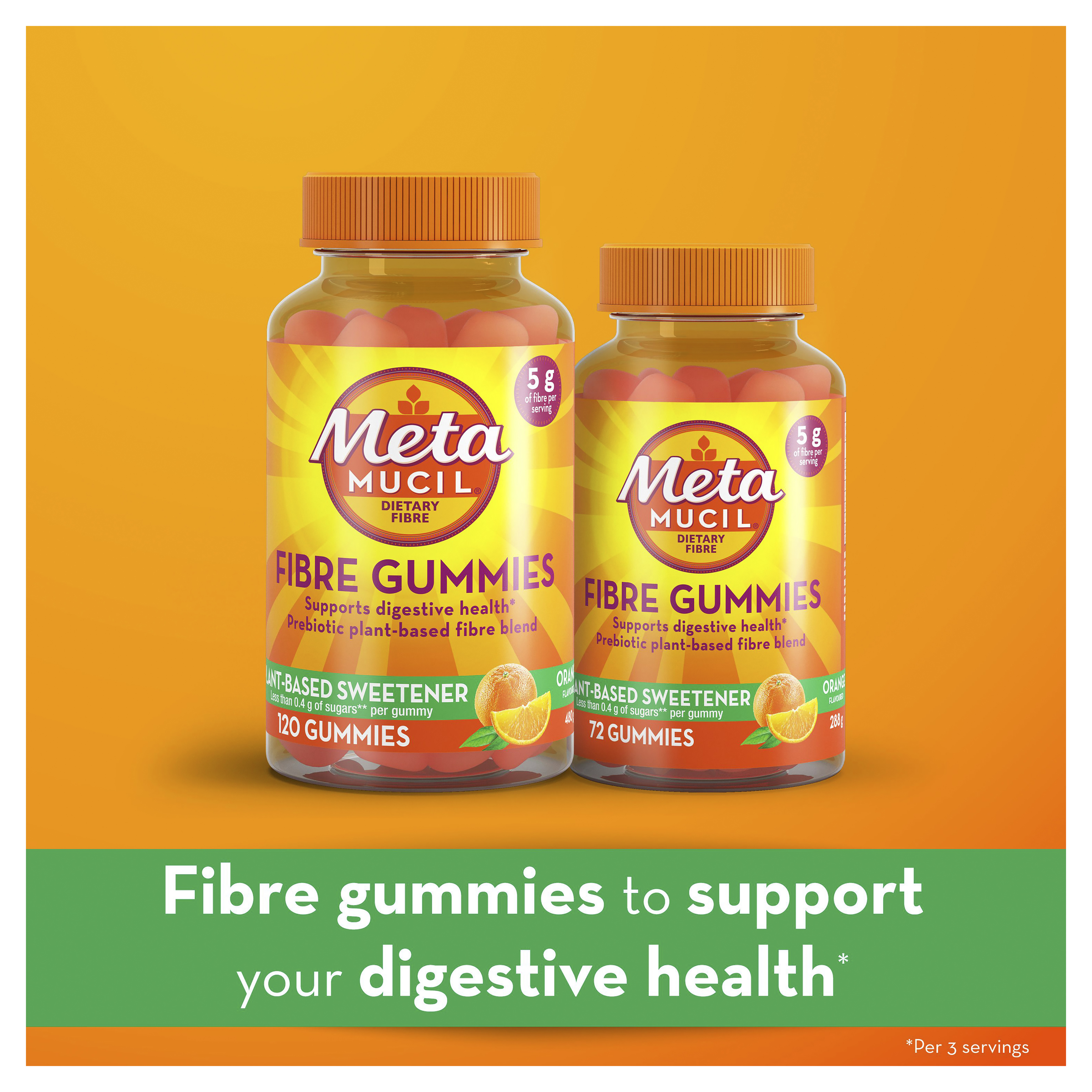 METAMUCIL FIBRE ORANGE 72 GUMMIES - Image 8