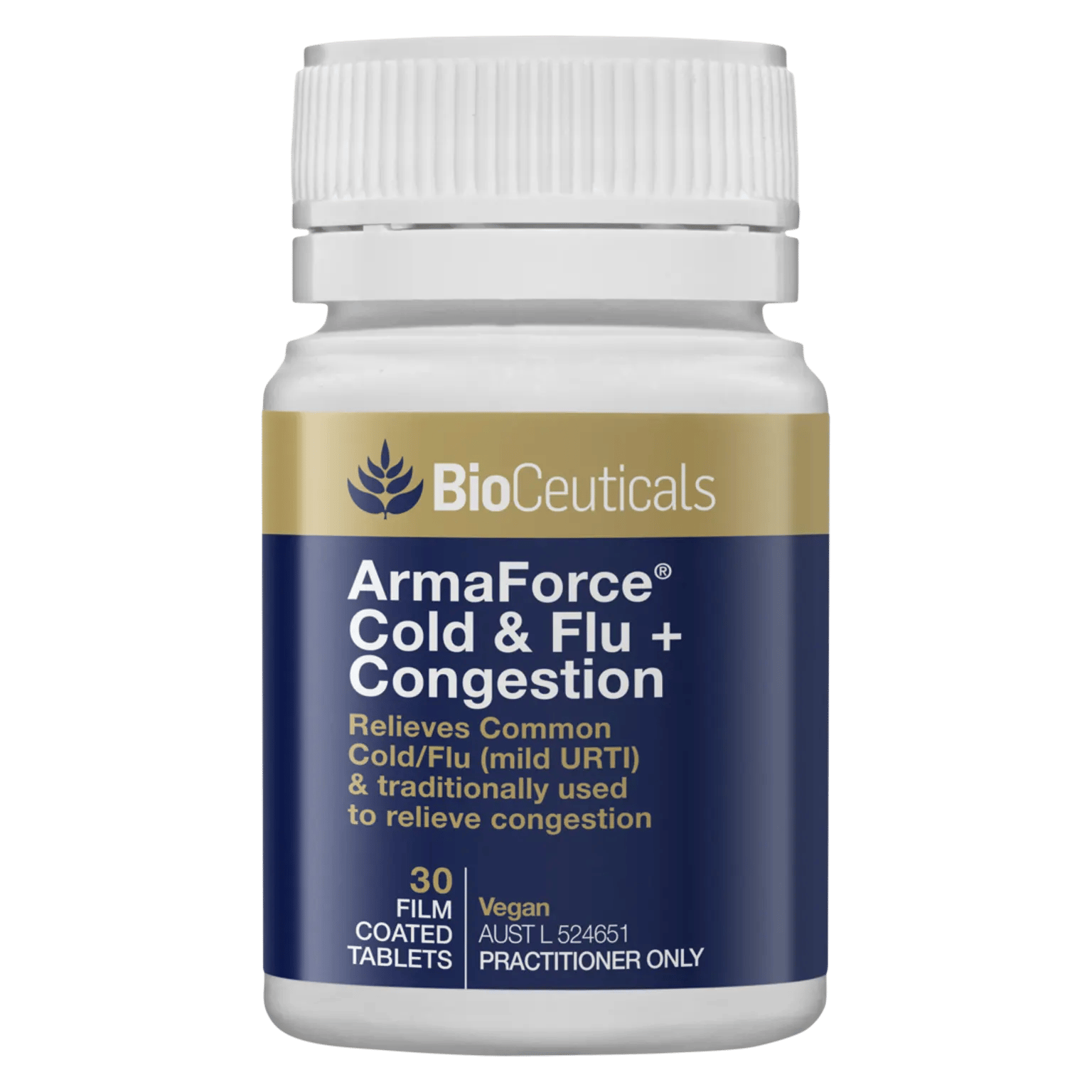 Bioceuticals Armaforce Cold & Flu + Congestion 30 Tablets
