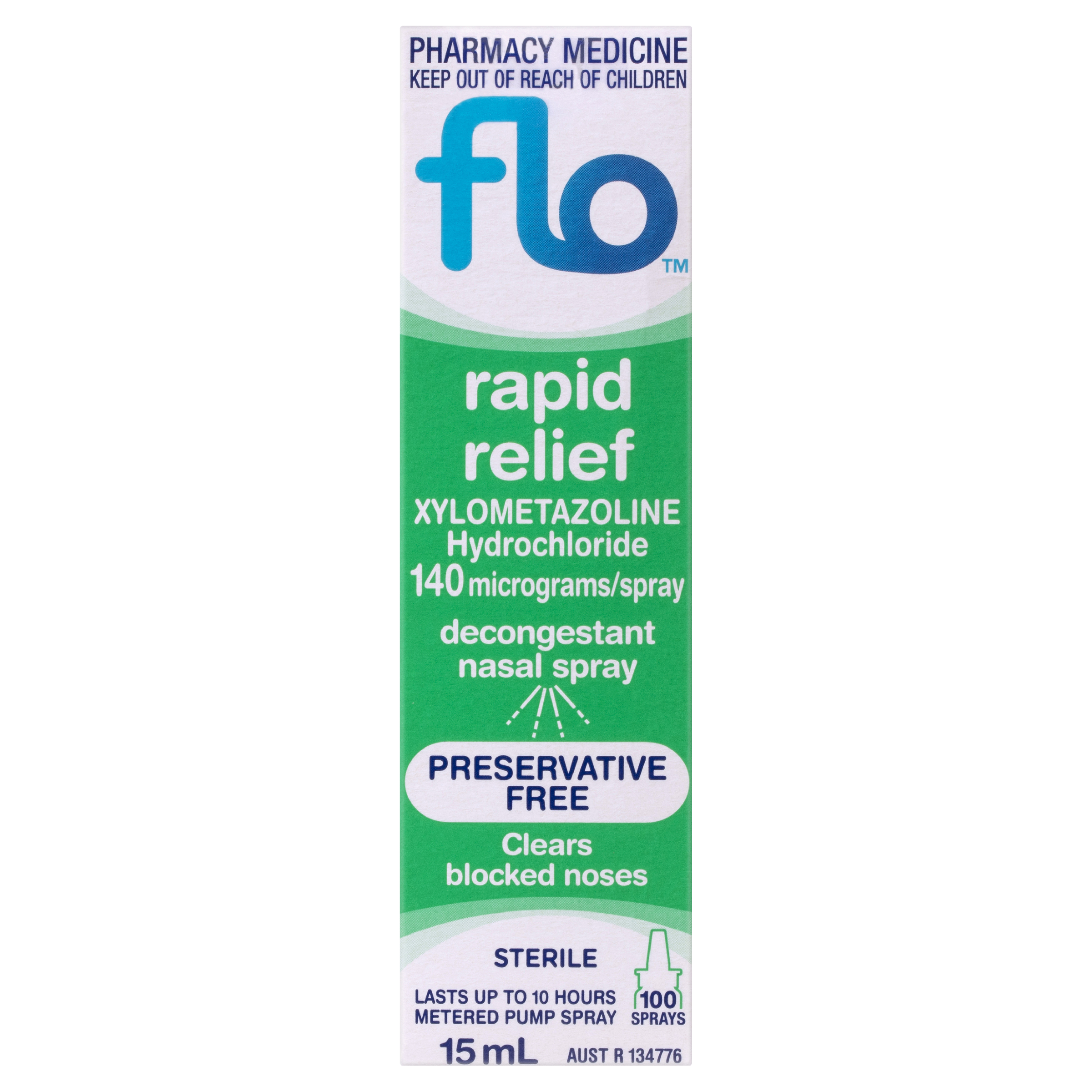 FLO RAPID RELIEF NASAL SPRAY 15ML - Image 2
