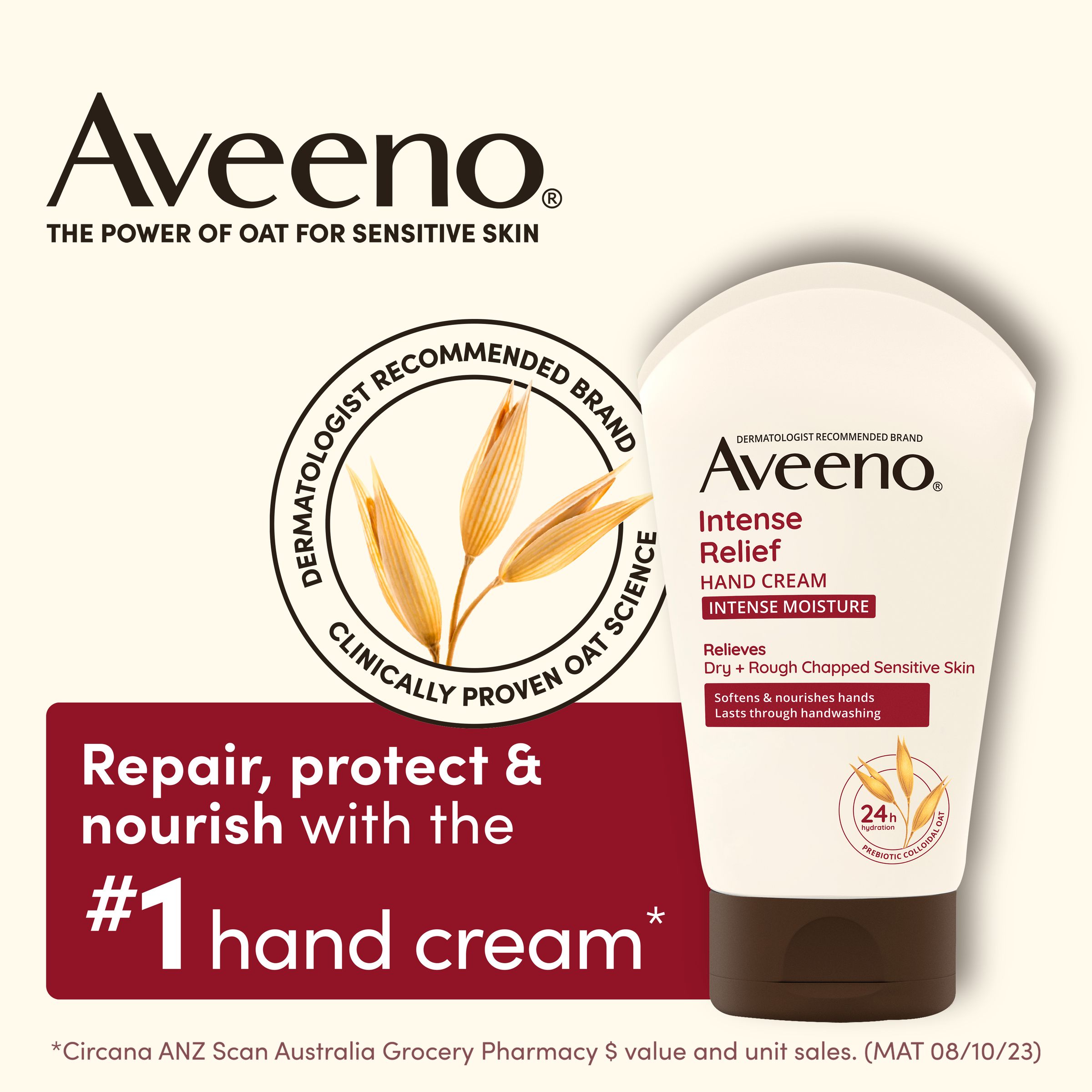 AVEENO INTENSE RELIEF HAND CREAM 100G - Image 3