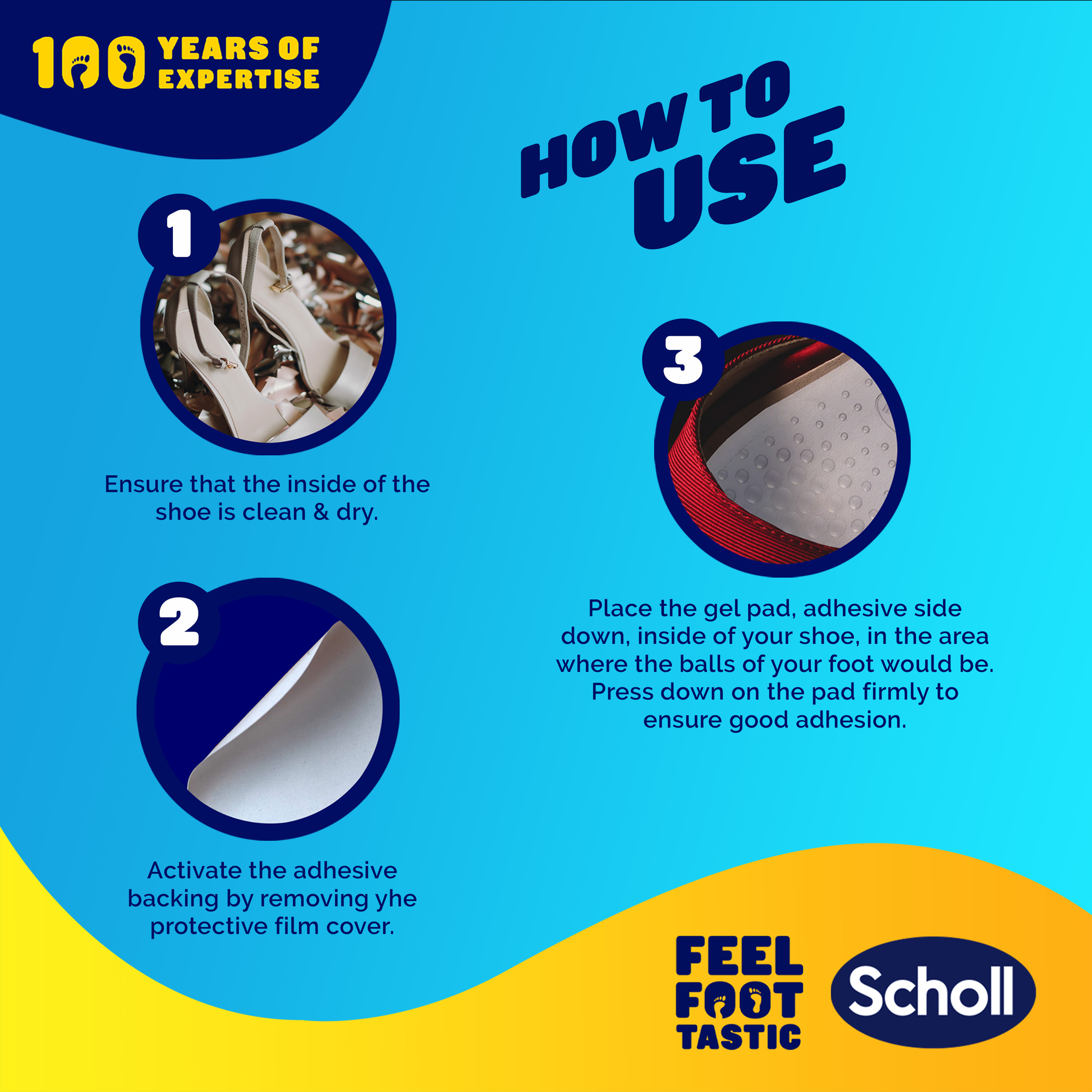 SCHOLL PARTY FEET GEL HEEL CUSHIONS 1 PAIR - Image 7