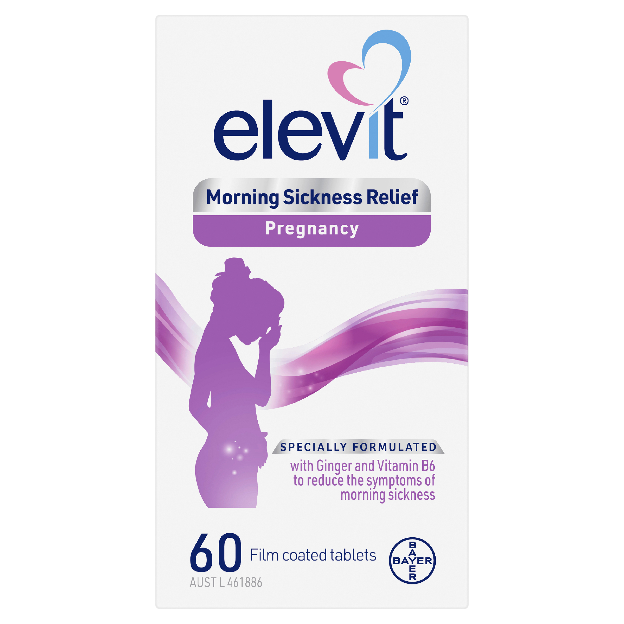 ELEVIT MORNING SICKNESS TAB 60 TABLETS - Image 2