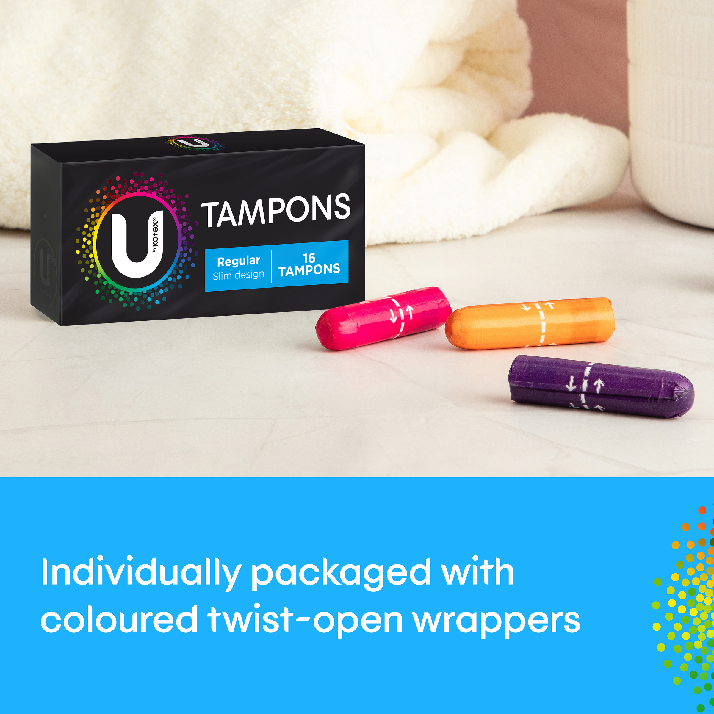 U BY KOTEX TAMPONS REGULAR 16 PACK - Image 9