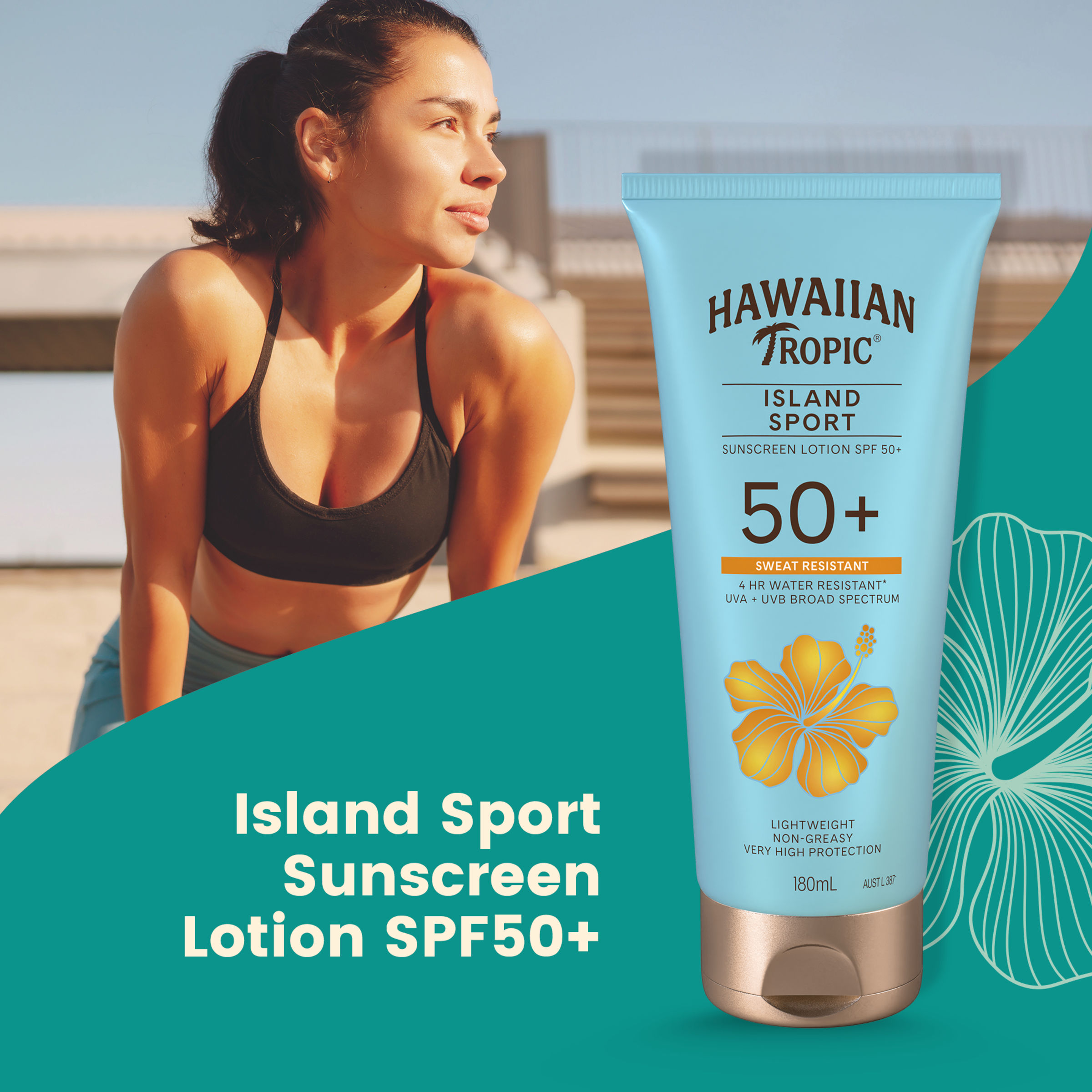 HAWAIIAN TROPIC SPORT SPF 50+ 180ML - Image 3
