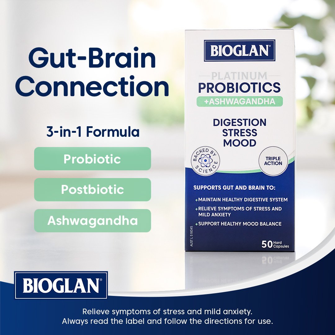 BIOGLAN PLATINUM PROBIOTICS + ASHWAGANDHA 50 CAPSULES - Image 6