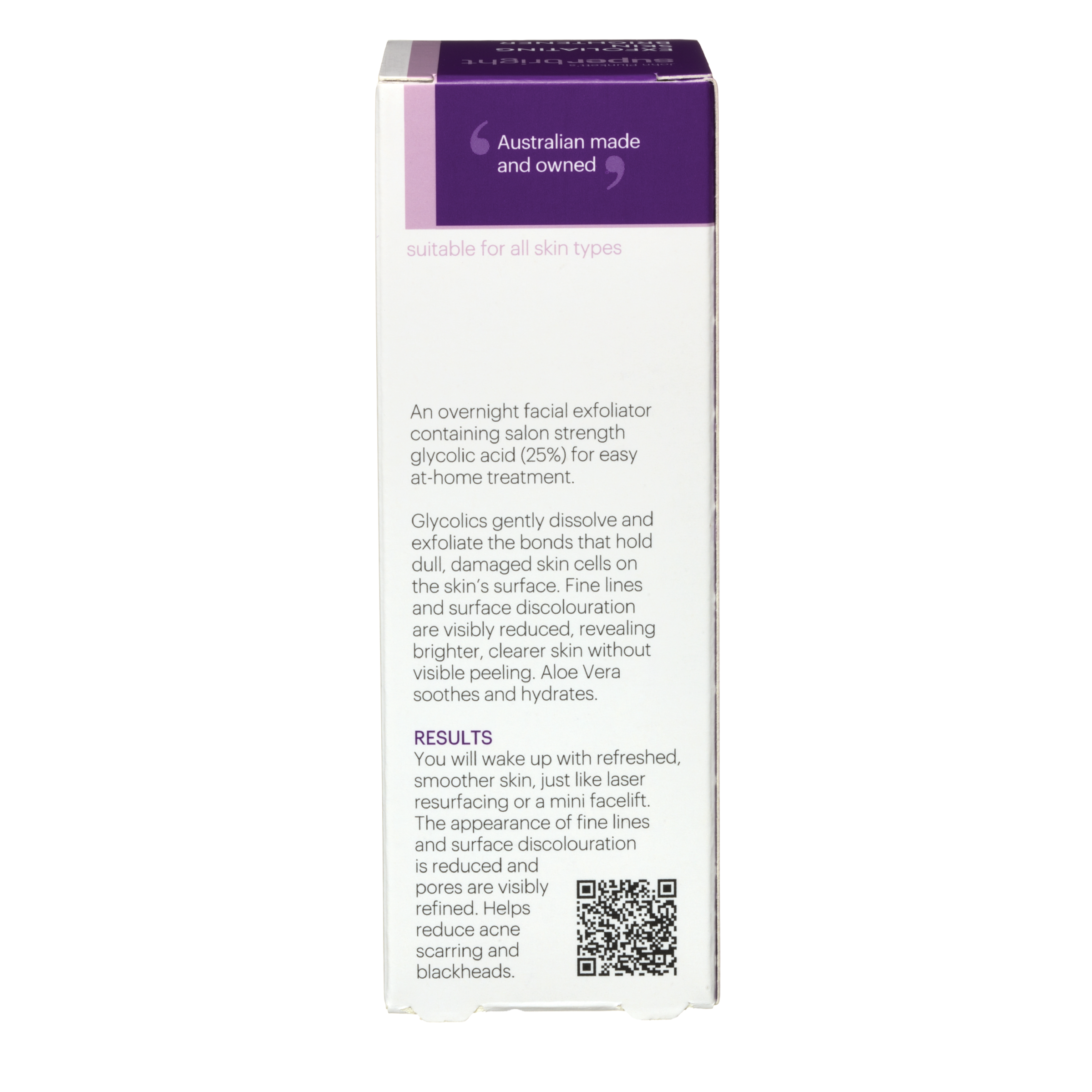 PLUNKETTS SUPERBRIGHT EXFOLIATING SKIN BRIGHTENER SERUM 15ML - Image 2