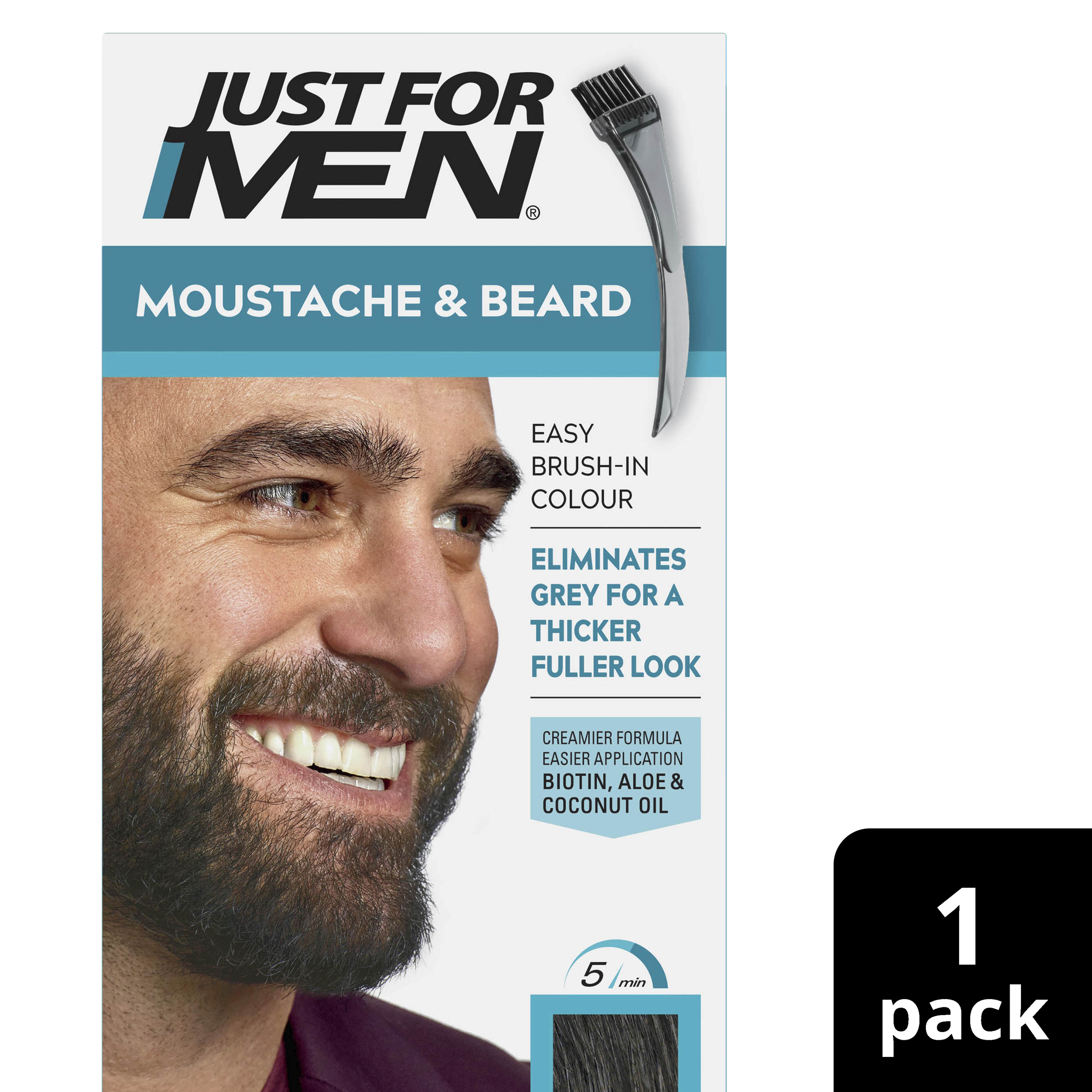 JUST FOR MEN MOUSTACHE & BEARD DARK BROWN - Image 10