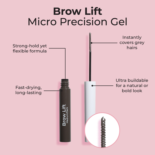 MCO BEAUTY BROW LIFT MICRO PRECISION GEL MEDIUM/DARK 4.5ML - Image 2