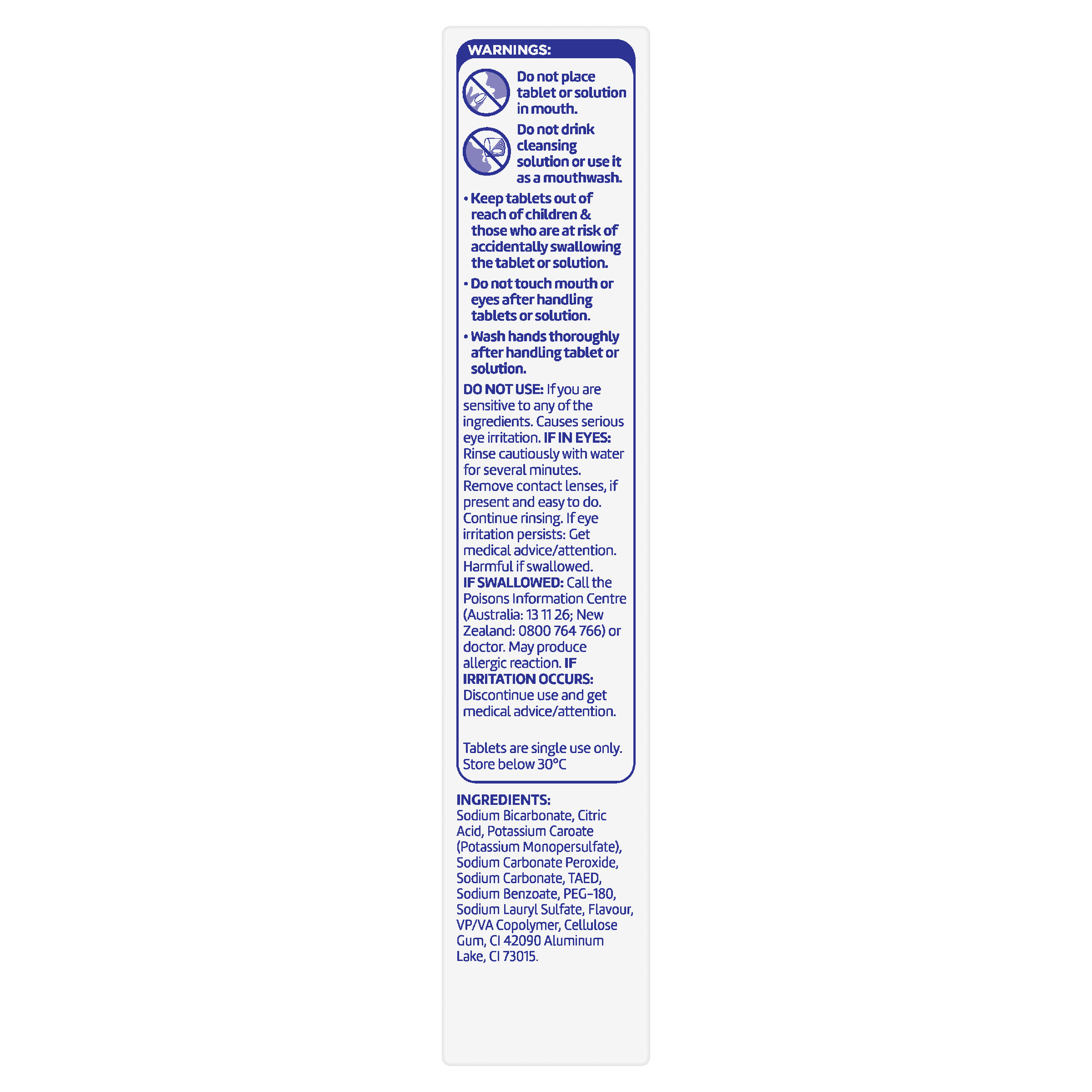 POLIDENT DENTURE CLEANSER WHITENING 36 TABLETS - Image 3