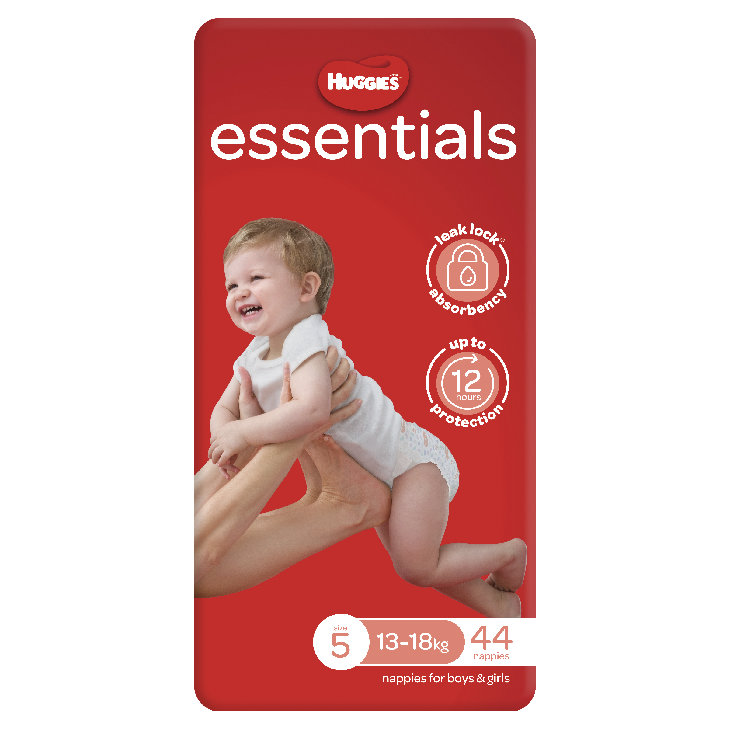HUGGIES ESSENTIALS NAPPIES WALKER 44 PACK - Image 4
