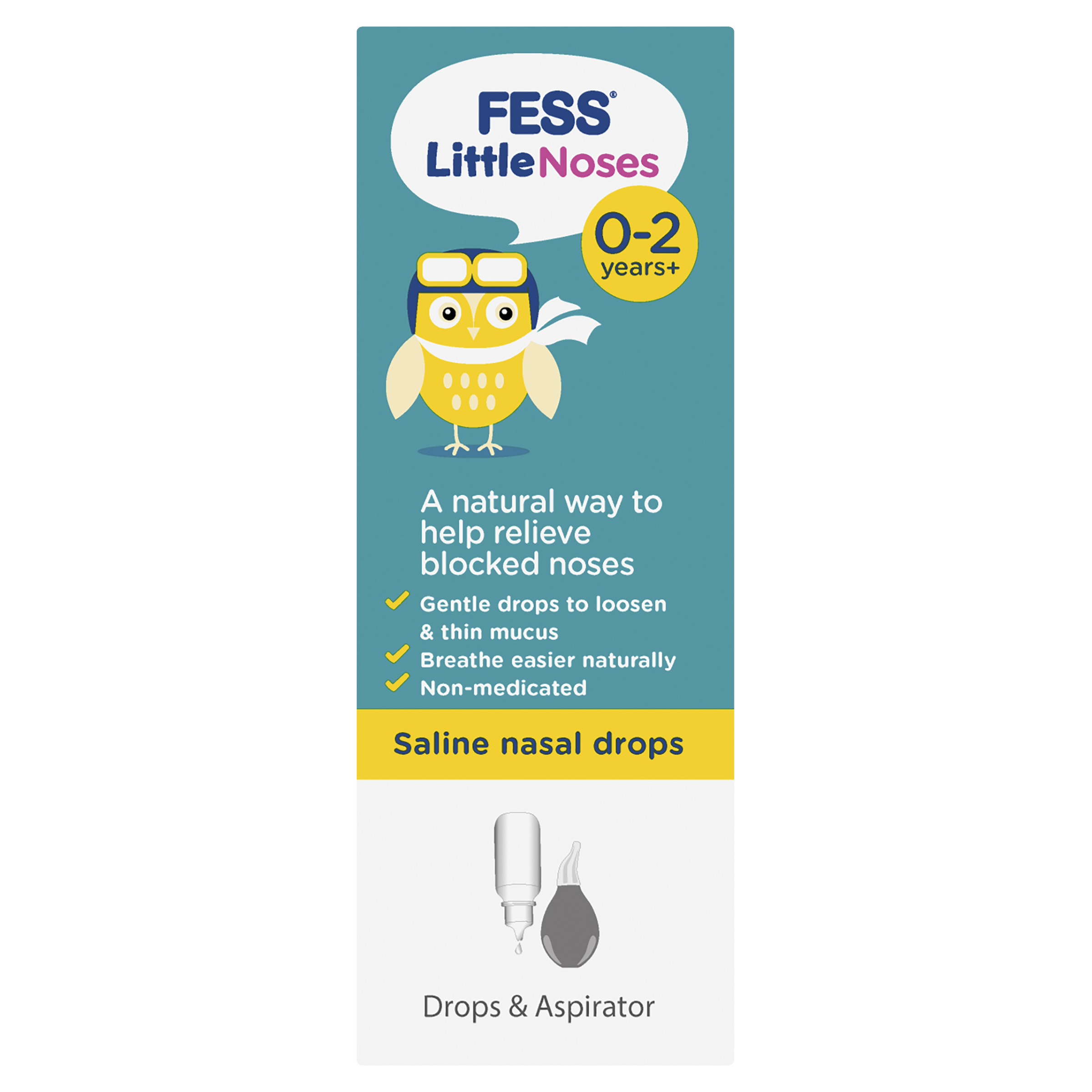 FESS LITTLE NOSES SALINE DROPS + ASPIRATOR 25ML - Image 6