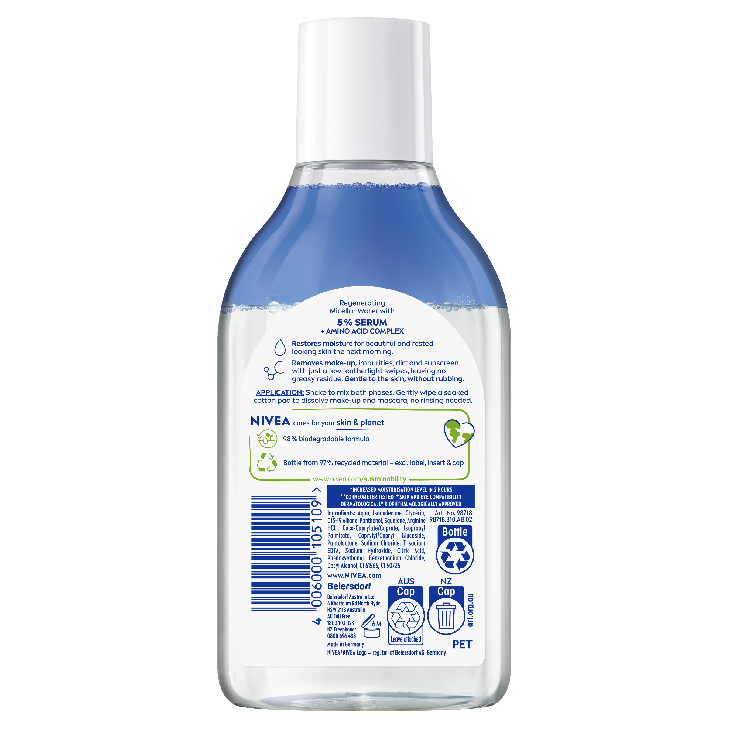 NIVEA MICELLAR WATER REGENERATIVE SERUM 400ML - Image 2