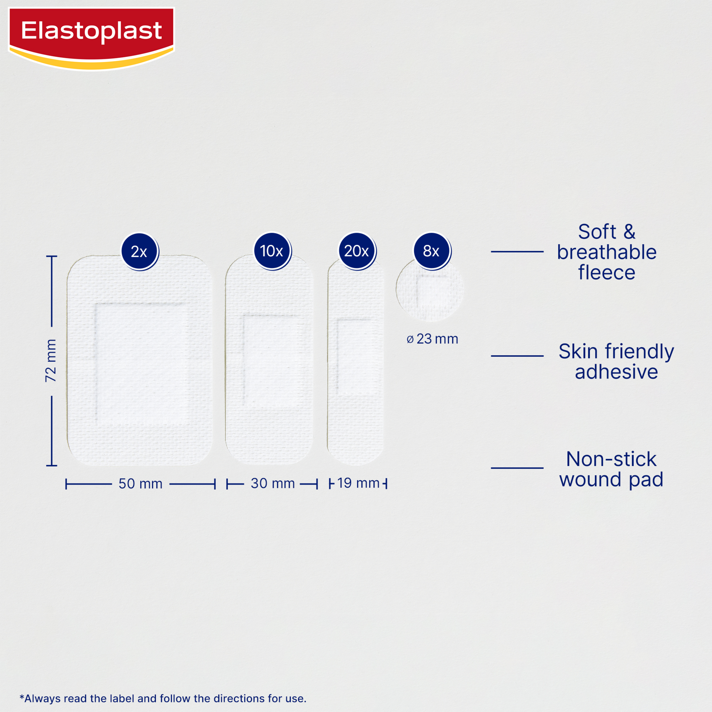 ELASTOPLAST SENSITIVE STRIPS ASSORTED 40 PACK - Image 3