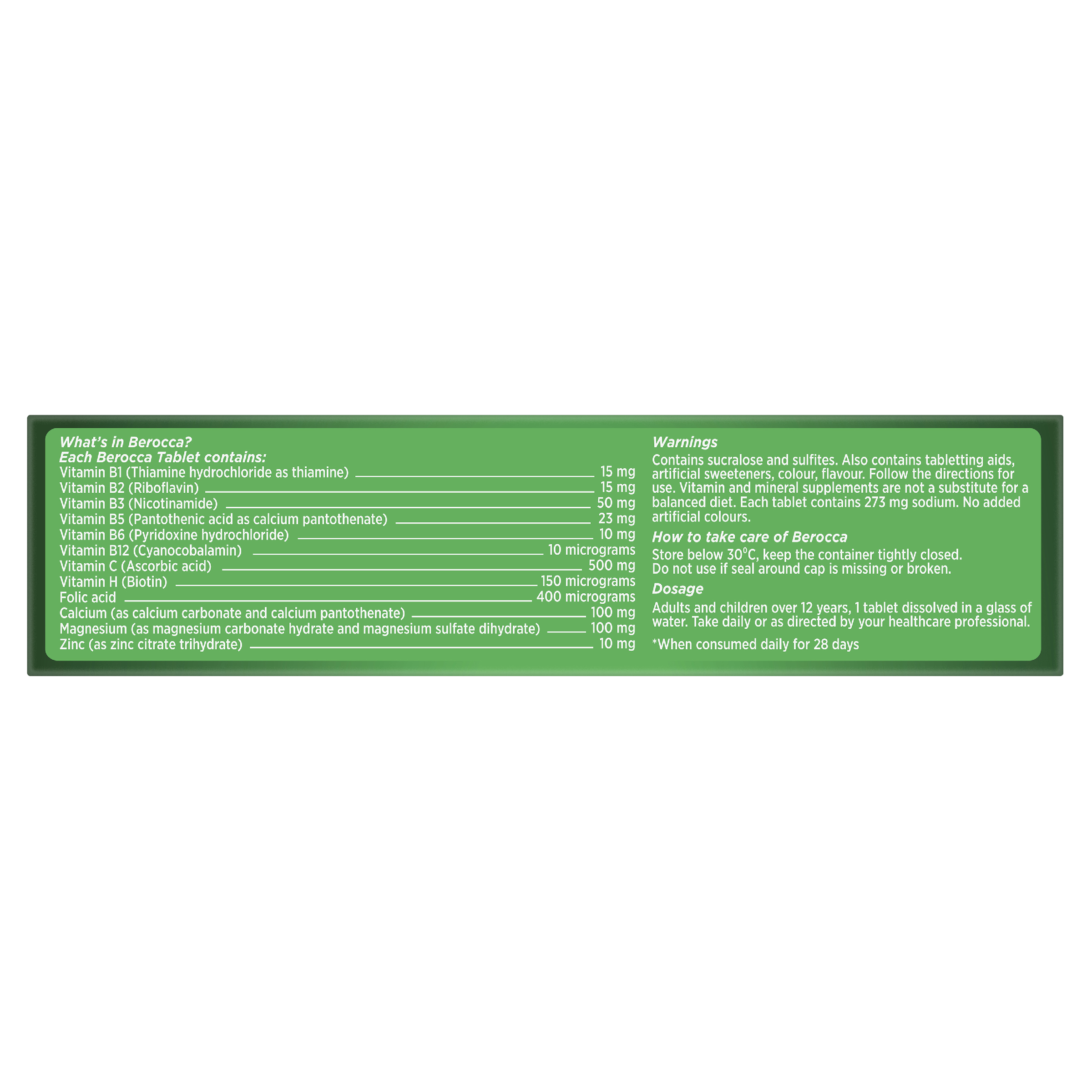 BEROCCA EFFERVESCENT ORANGE 30 TABLETS - Image 7