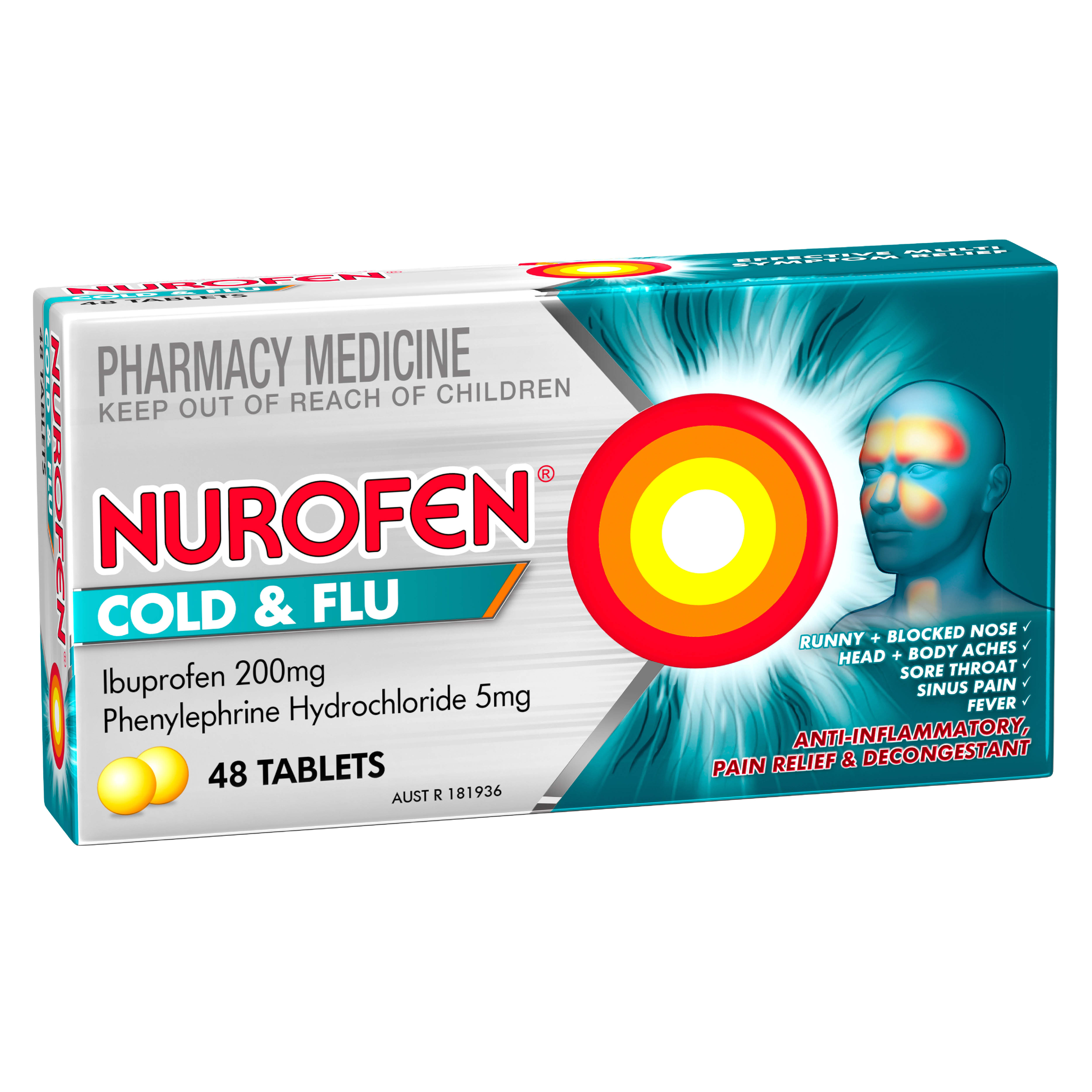 NUROFEN COLD & FLU PE 48 TABLETS