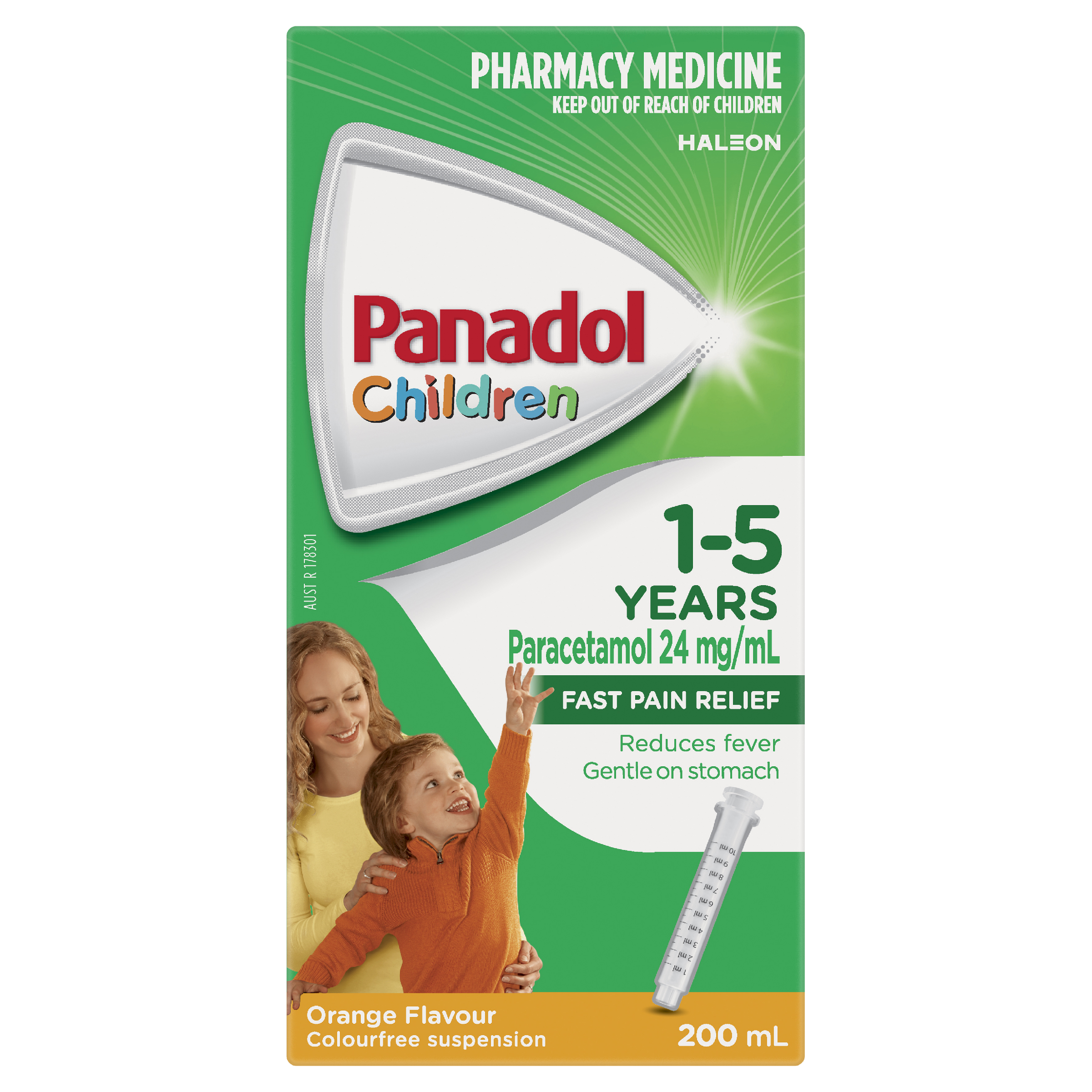 PANADOL CHILDREN 1 YEARS - 5 YEARS ORANGE SUSPENSION 200ML - Image 3