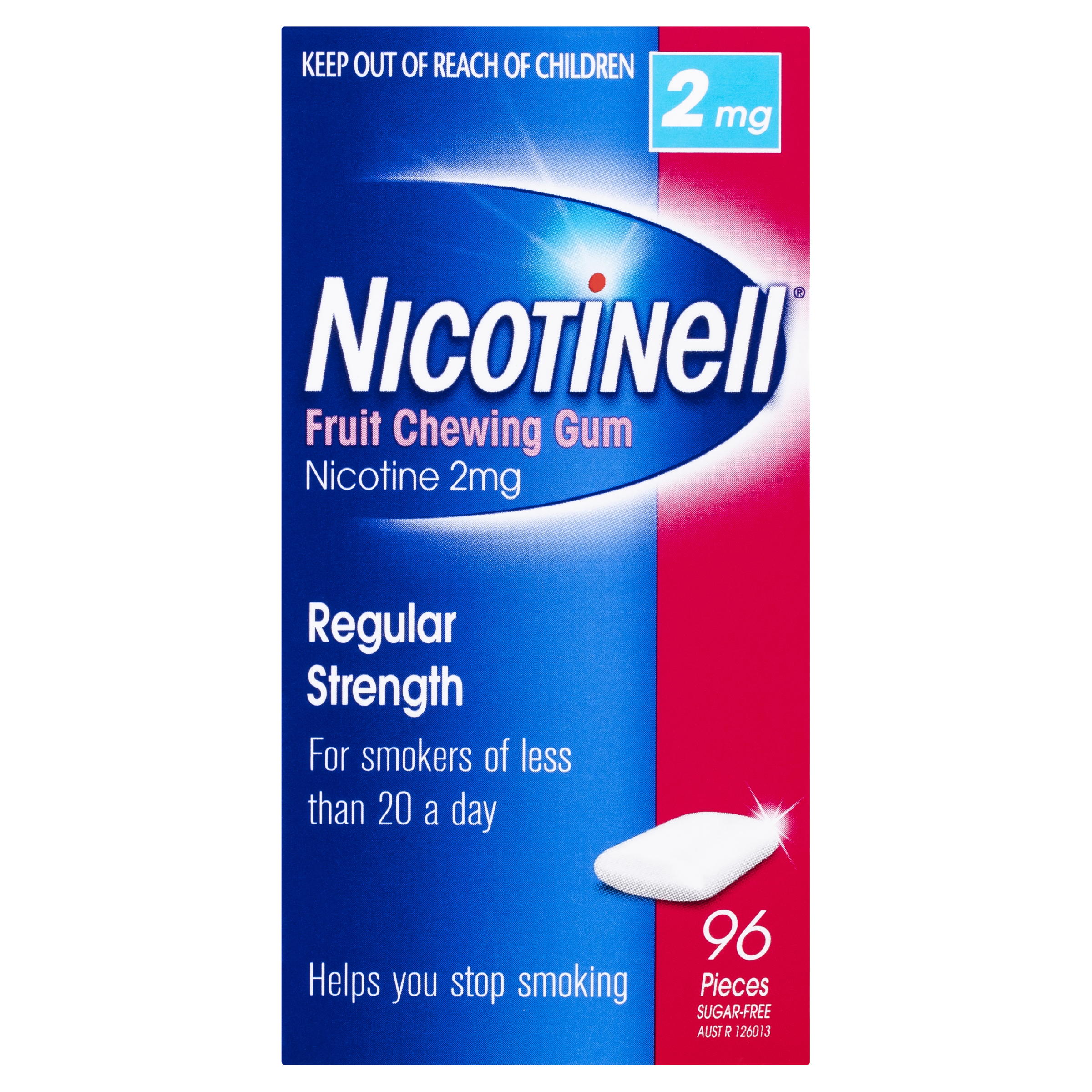 NICOTINELL FRUIT 2MG GUM 96 PACK - Image 2