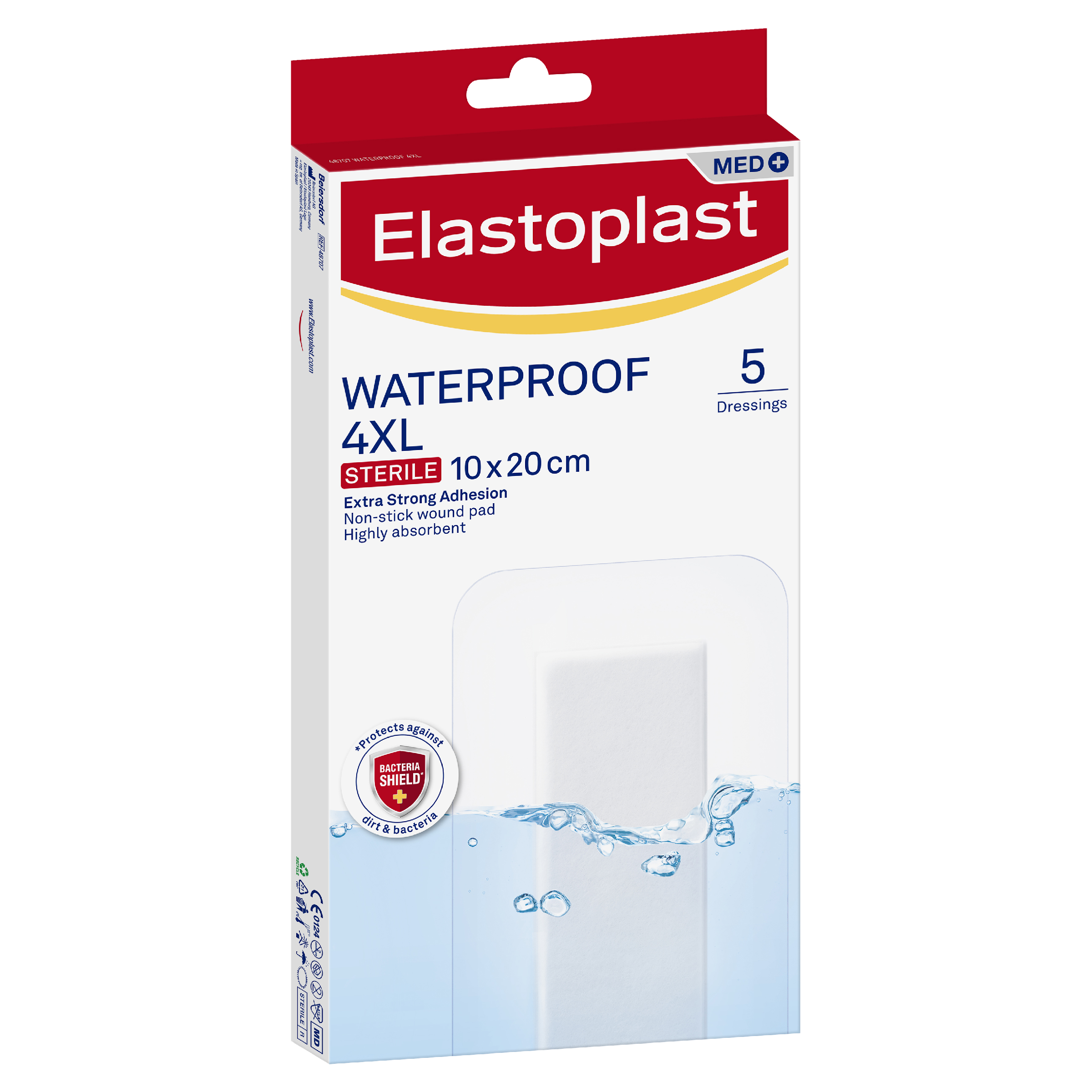 ELASTOPLAST WATERPROOF 4XL DRESSING 10CM X 20CM 5 PACK - Image 8