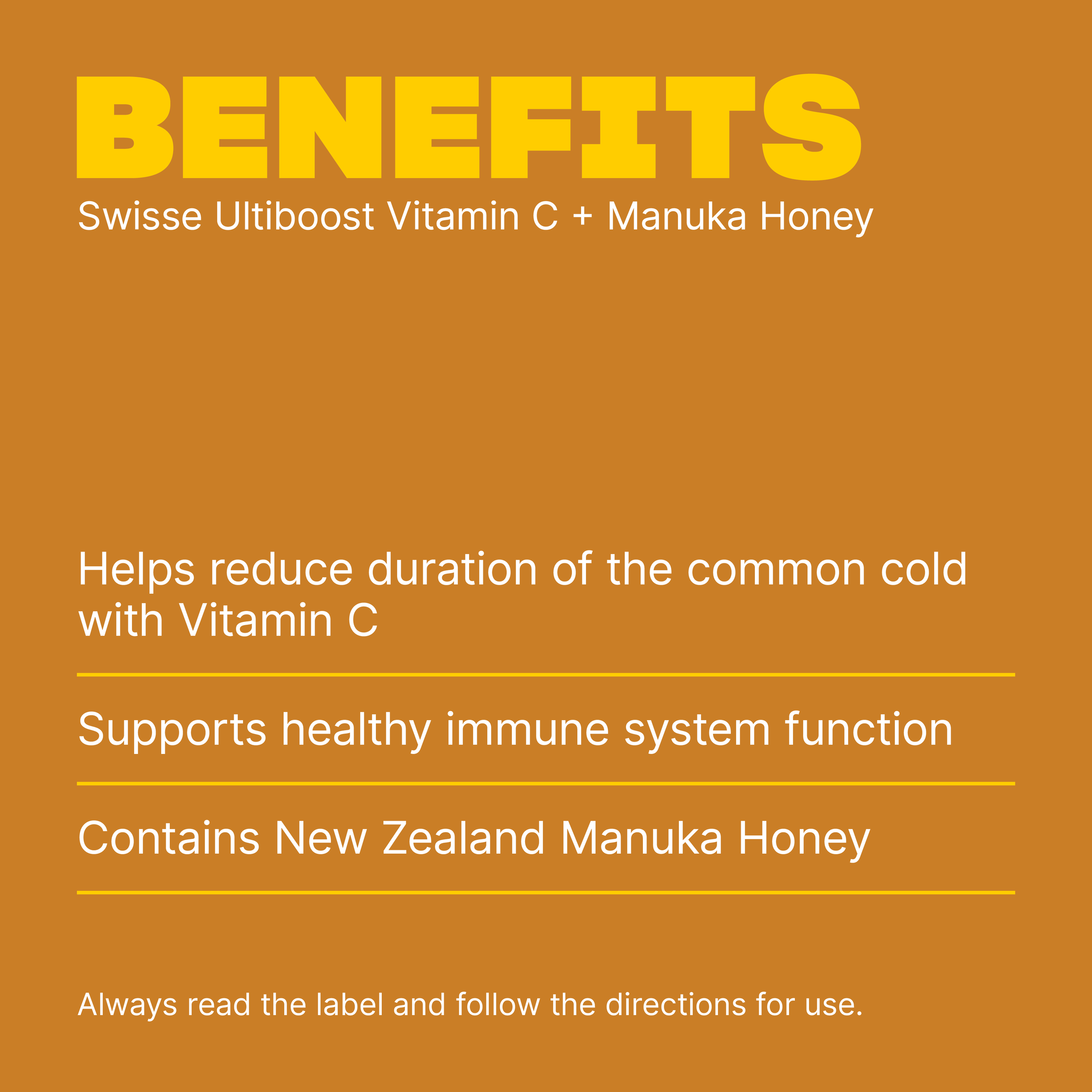 SWISSE VITAMIN C + MANUKA HONEY CHEWABLE TABLETS 120 - Image 3