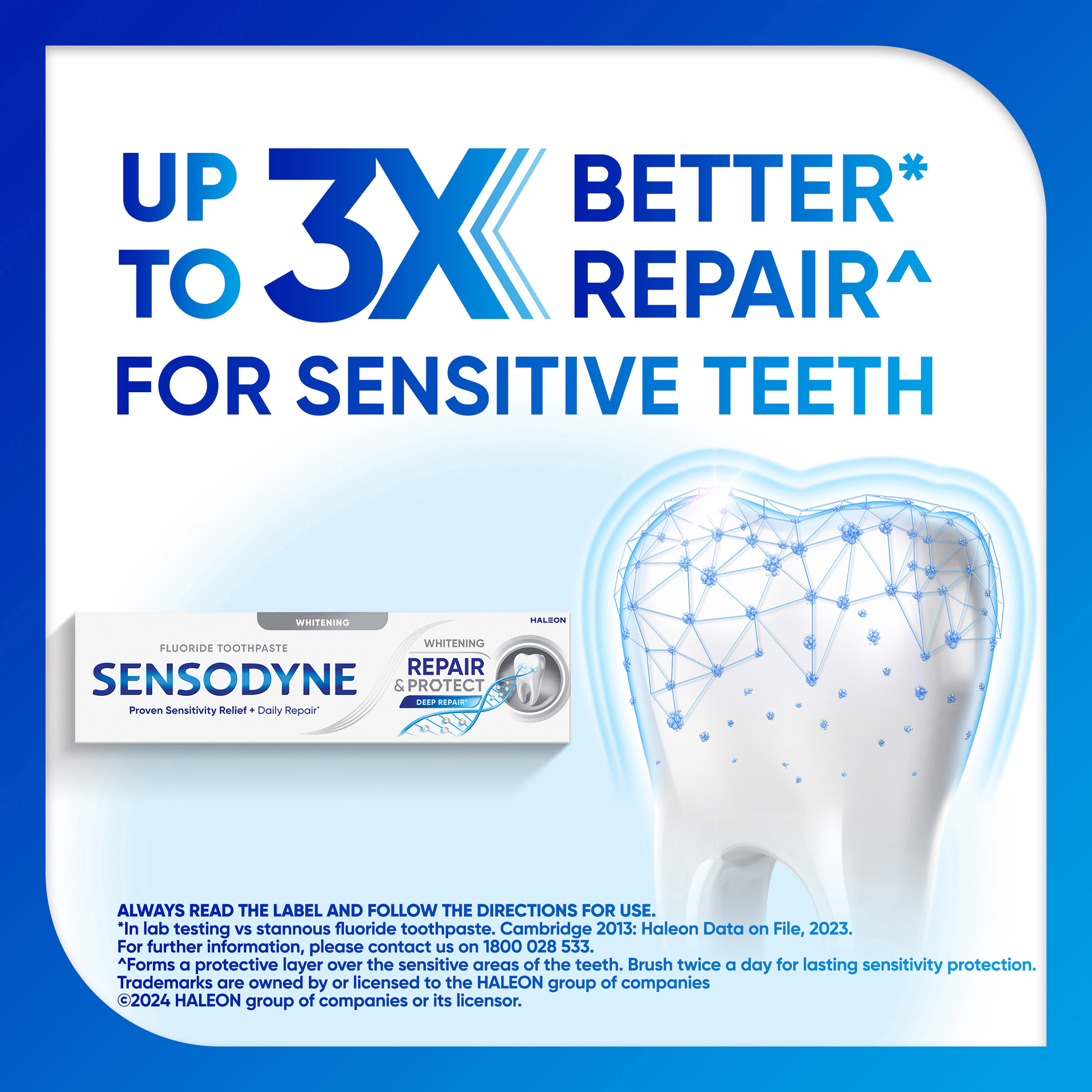 SENSODYNE REPAIR & PROTECT TOOTHPASTE NOVAMIN® WHITENING 100G - Image 6