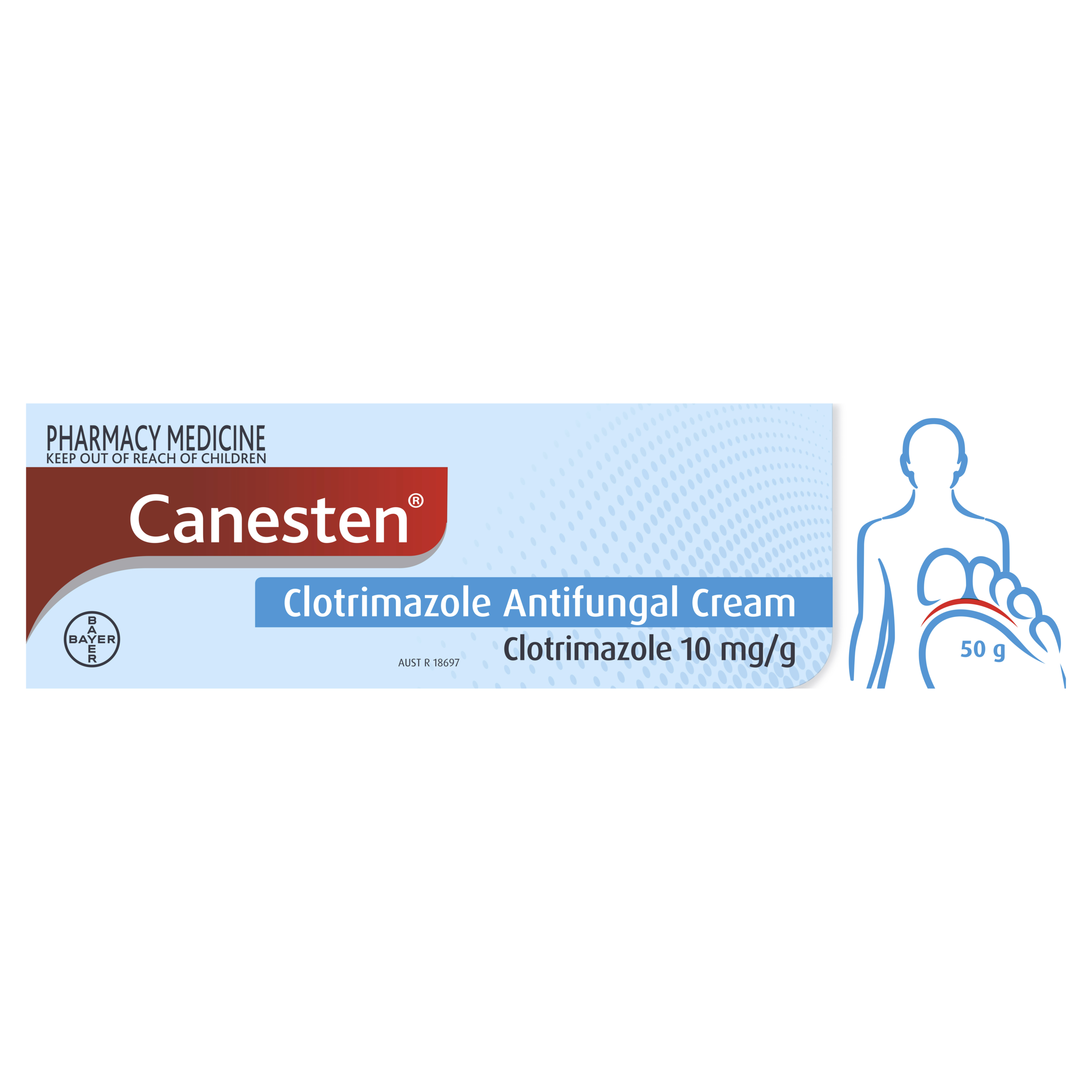 CANESTEN CLOTRIMAZOLE ANTI-FUNGAL CREAM 50G - Image 2