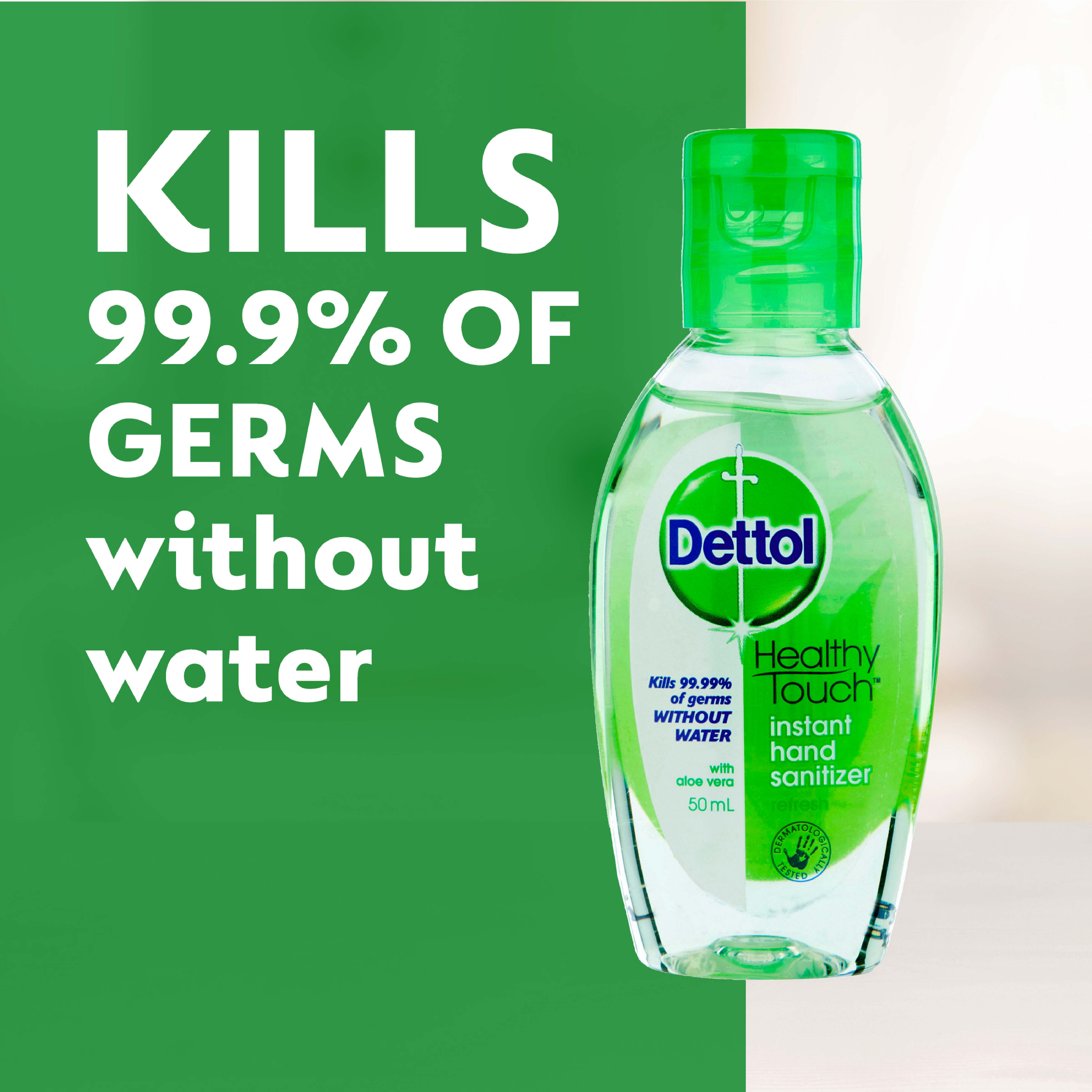 DETTOL HEALTHY TOUCH  INSTANT HAND SANITISER ORIGINAL 50ML - Image 4