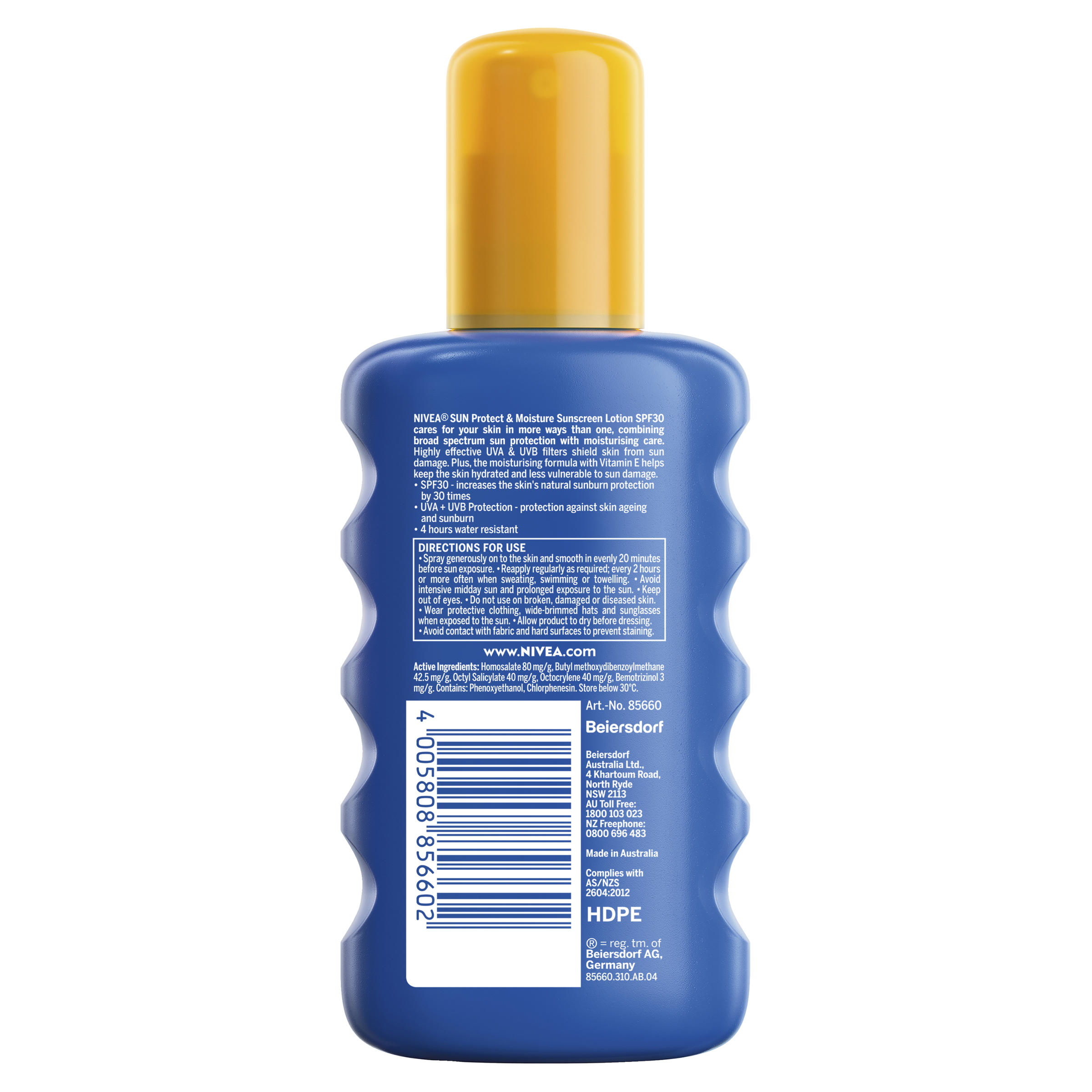 NIVEA PROTECT & MOISTURE SUNSCREEN SPRAY SPF30+ 200ML - Image 2