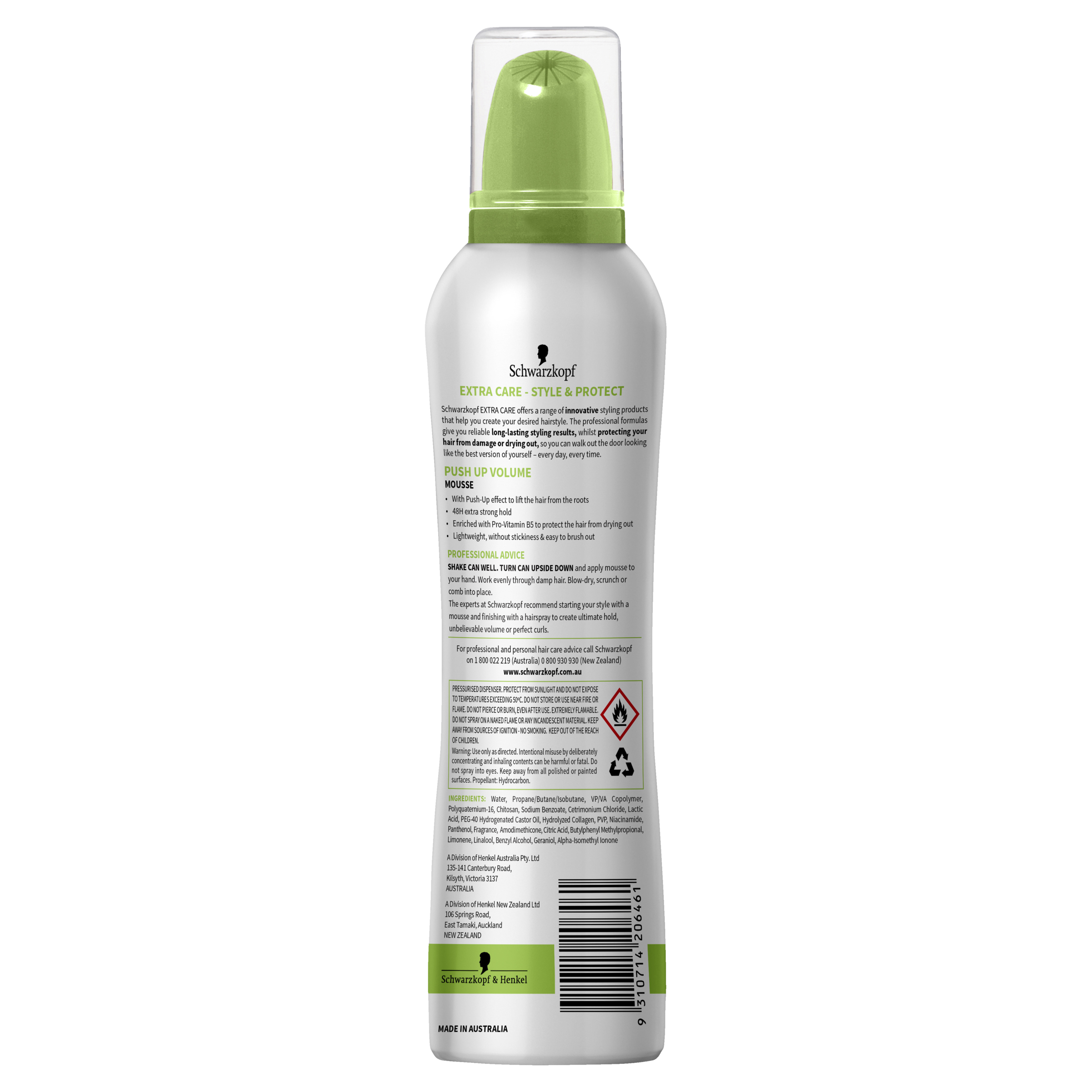 SCHWARZKOPF EXTRA CARE PUSH UP VOLUME MOUSSE 150G - Image 2