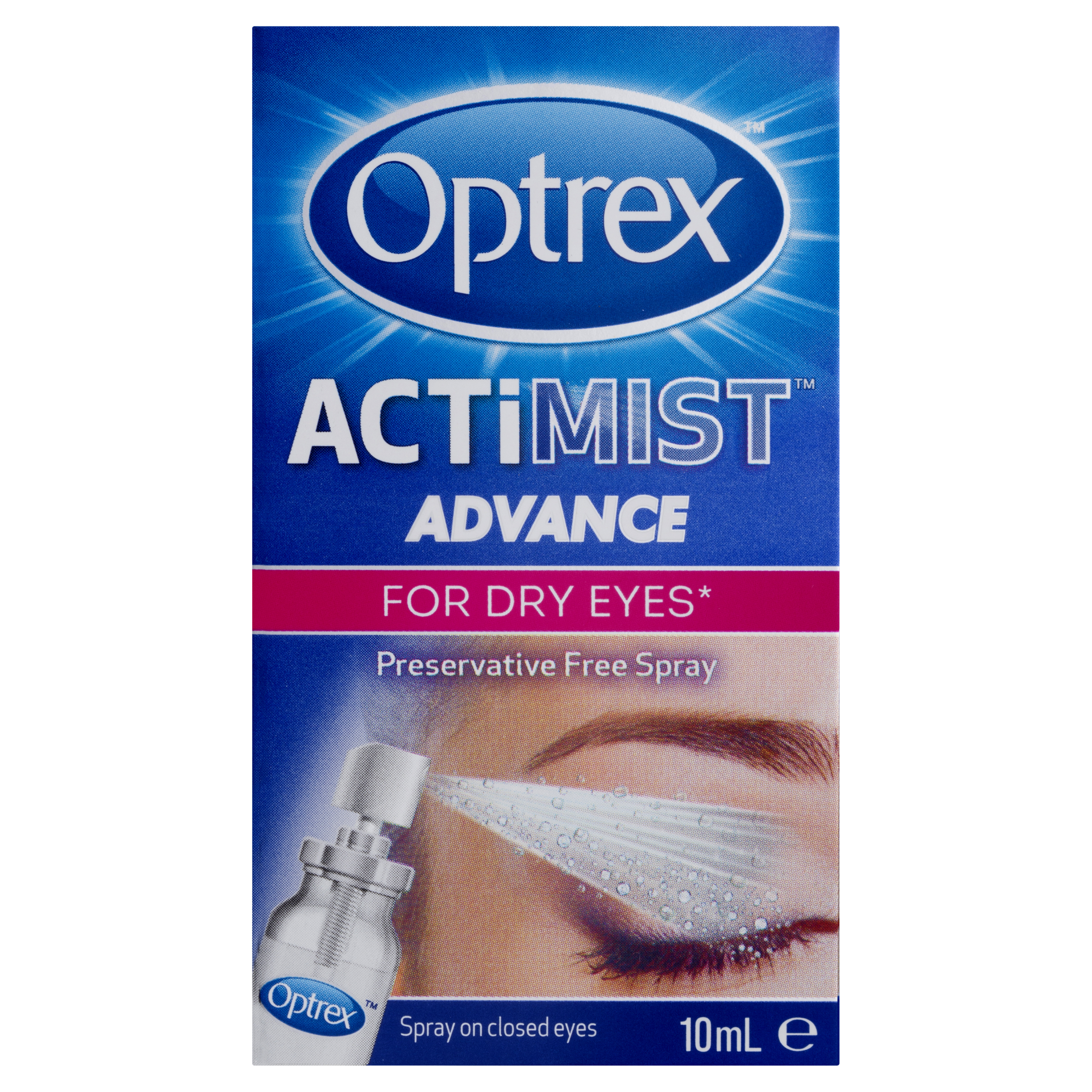 OPTREX ACTIMIST ADVANCE EYE SPRAY 10ML - Image 2