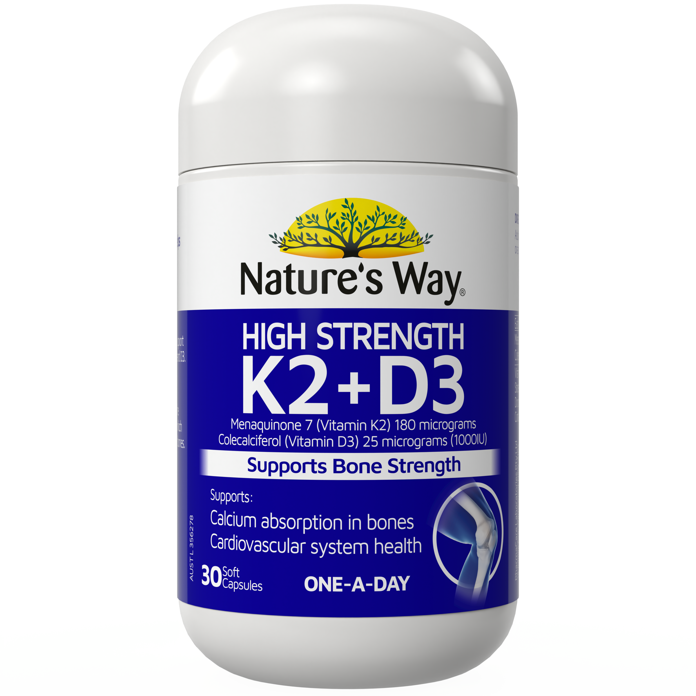 NATURES WAY VITAMIN K2 + D3 30 CAPSULES