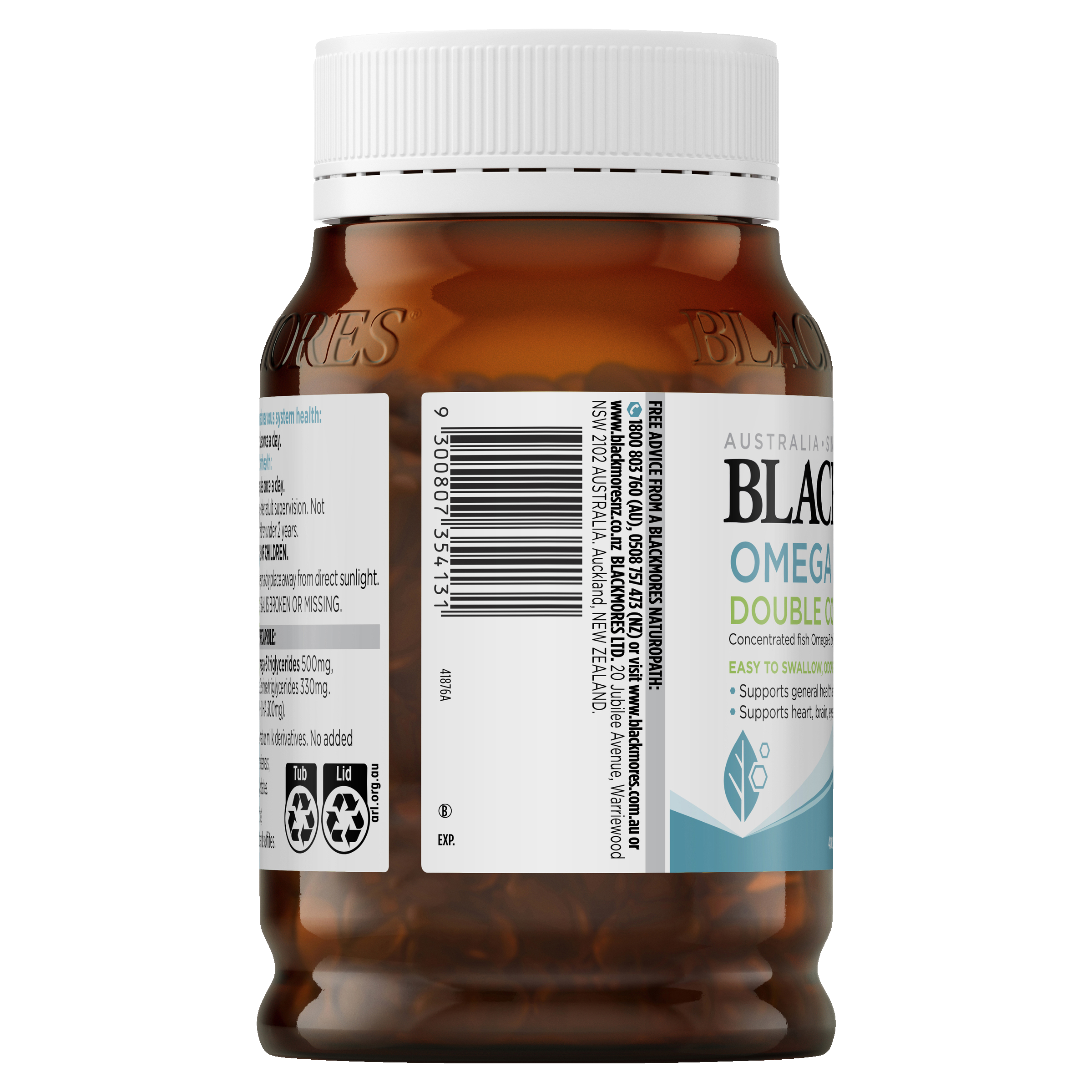 BLACKMORES OMEGA MINI DOUBLE CONCENTRATE 400 CAPSULES - Image 4
