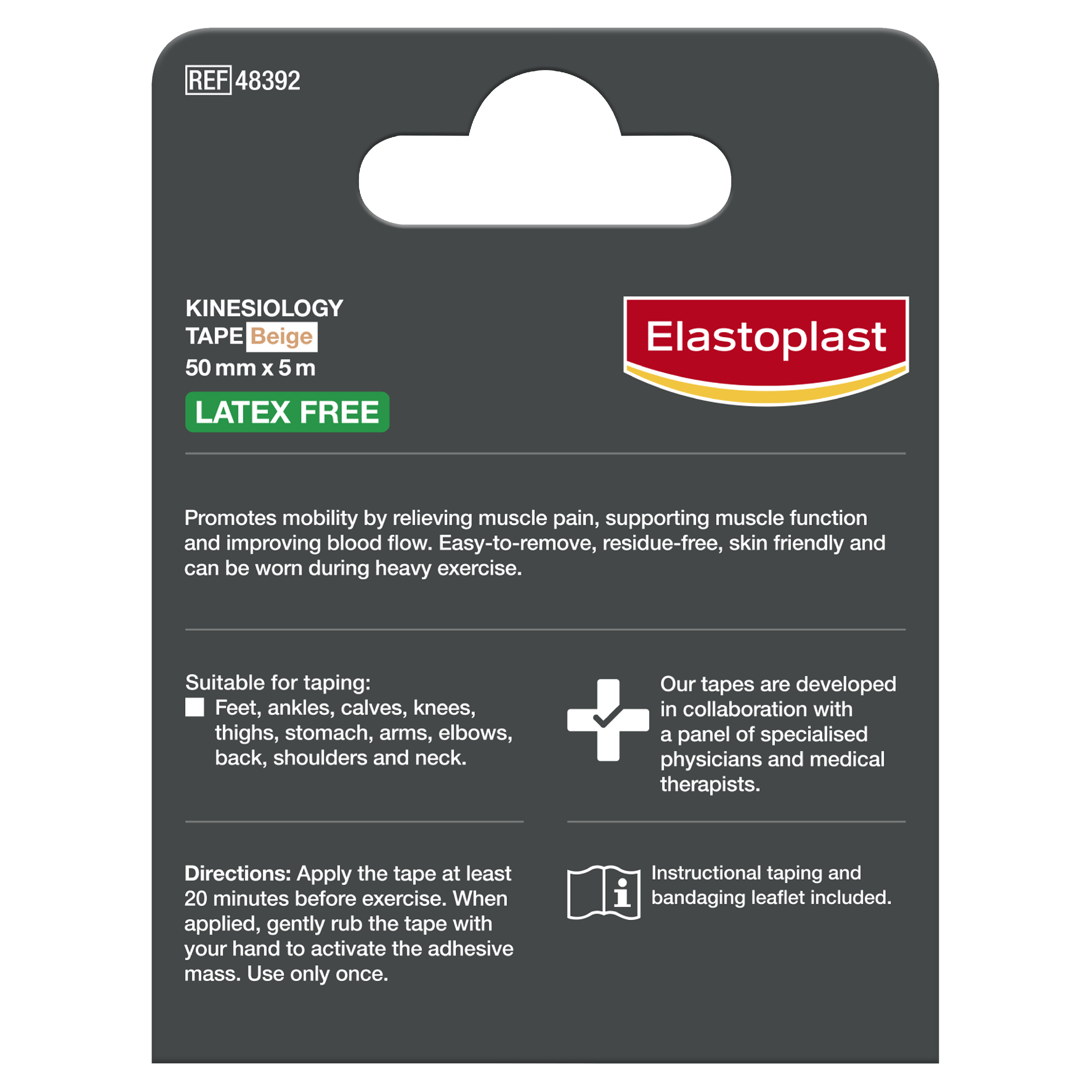 ELASTOPLAST SPORT KINESIO TAPE BEIGE - Image 4