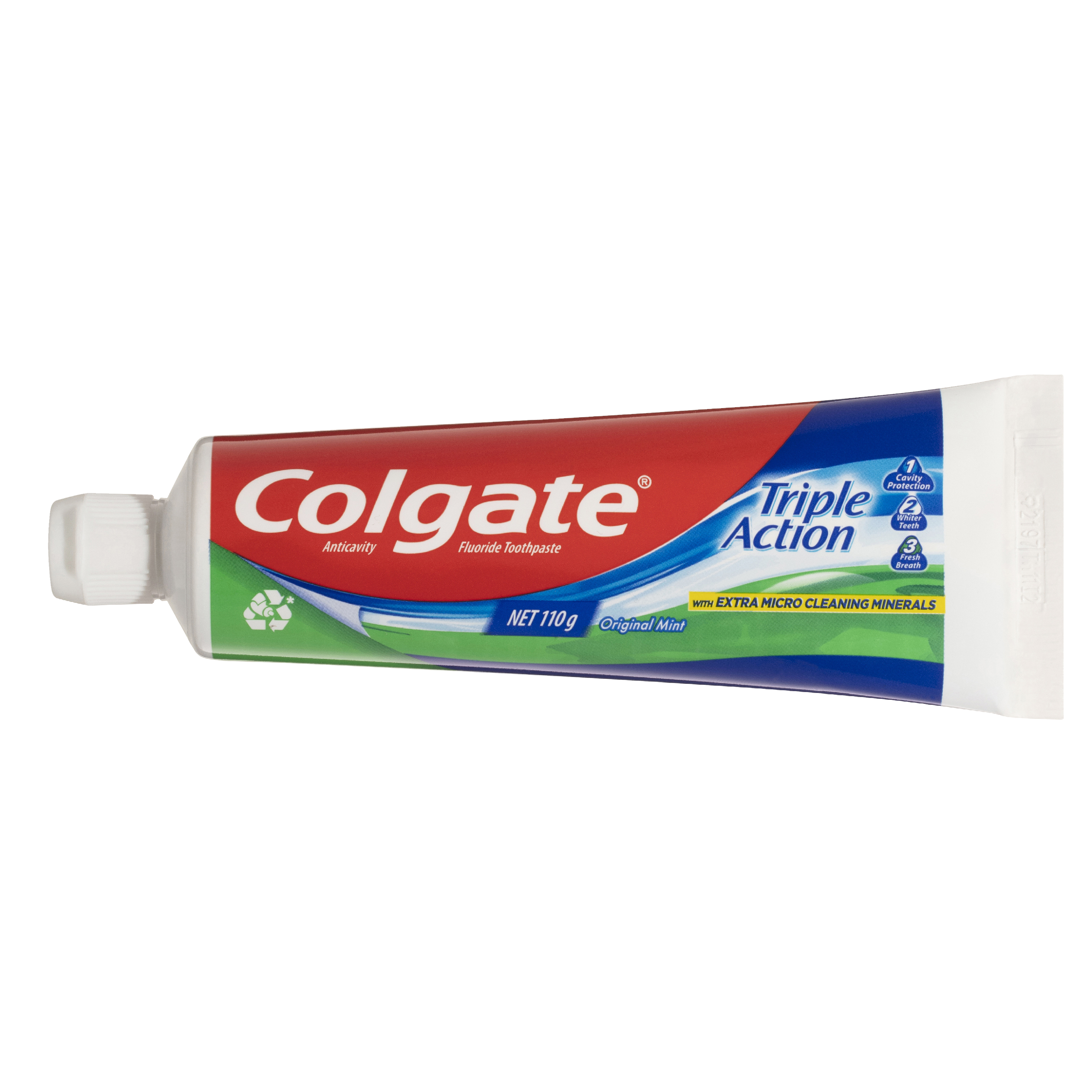 COLGATE TOOTHPASTE MINT STRIPE TRIPLE ACTION ORIGINAL MINT 110G - Image 11