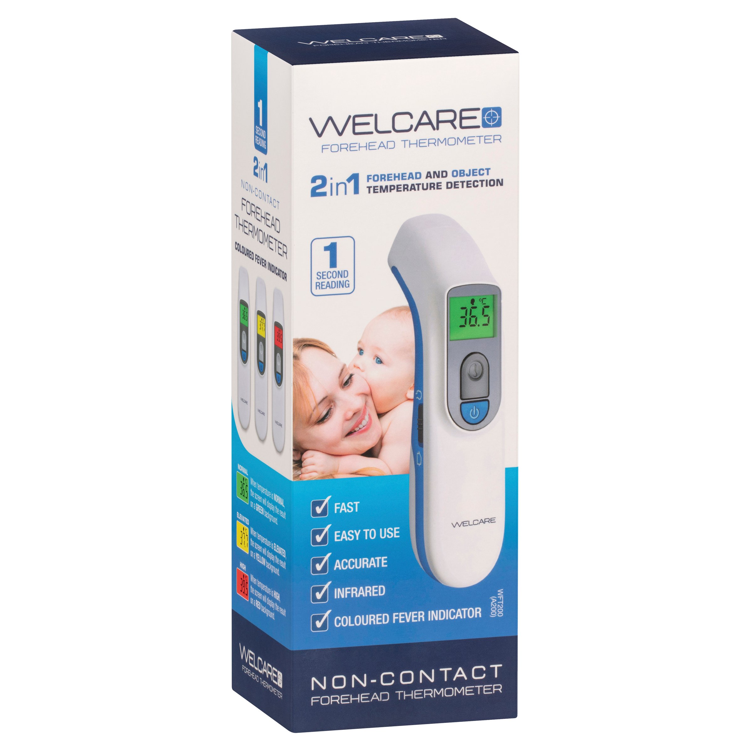 WELCARE FOREHEAD THERMOMETER WFT200 - Image 2