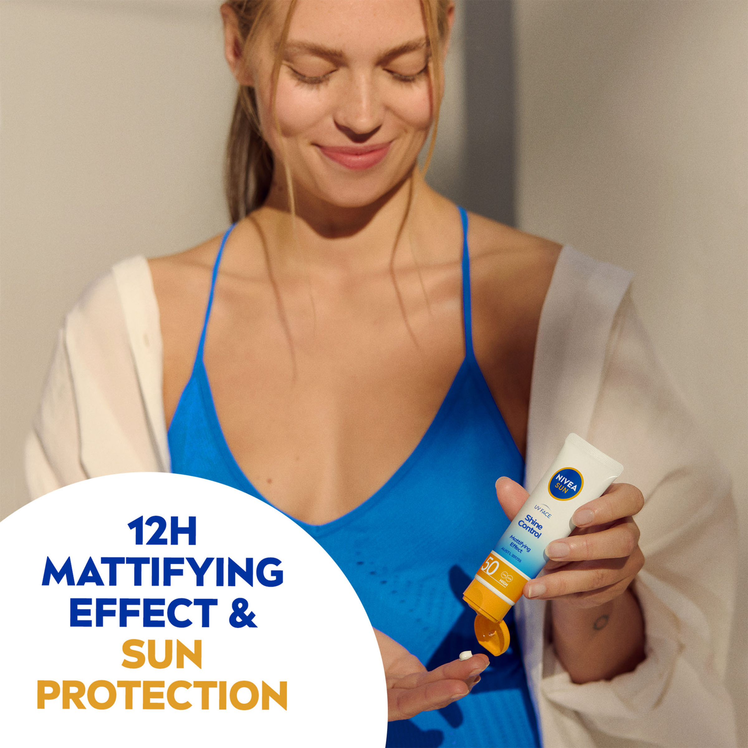 NIVEA UV FACE SHINE CONTROL SUNSCREEN CREAM SPF50+ 50ML - Image 6