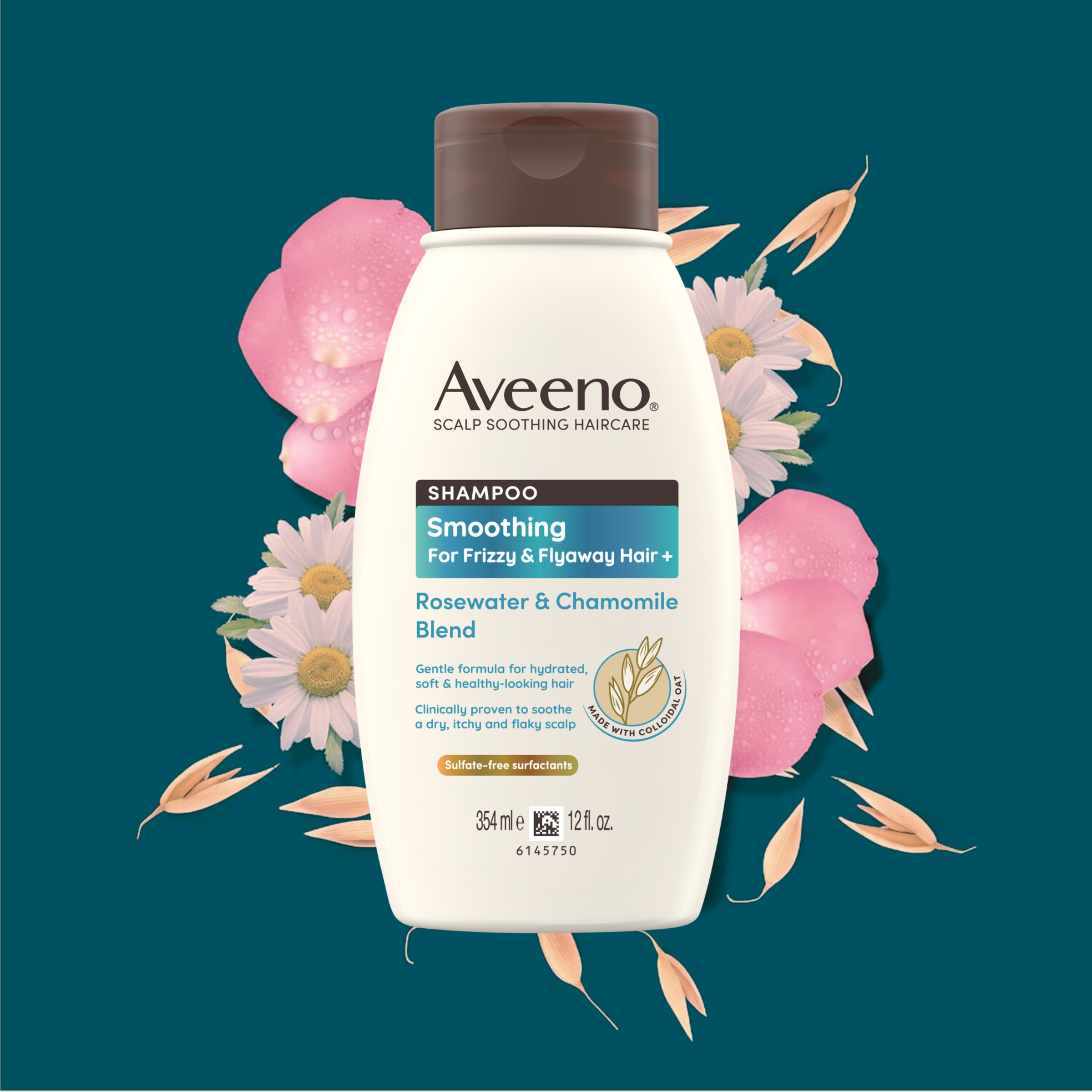 AVEENO ROSEWATER AND CHAMOMILE SHAMPOO 354ML - Image 2