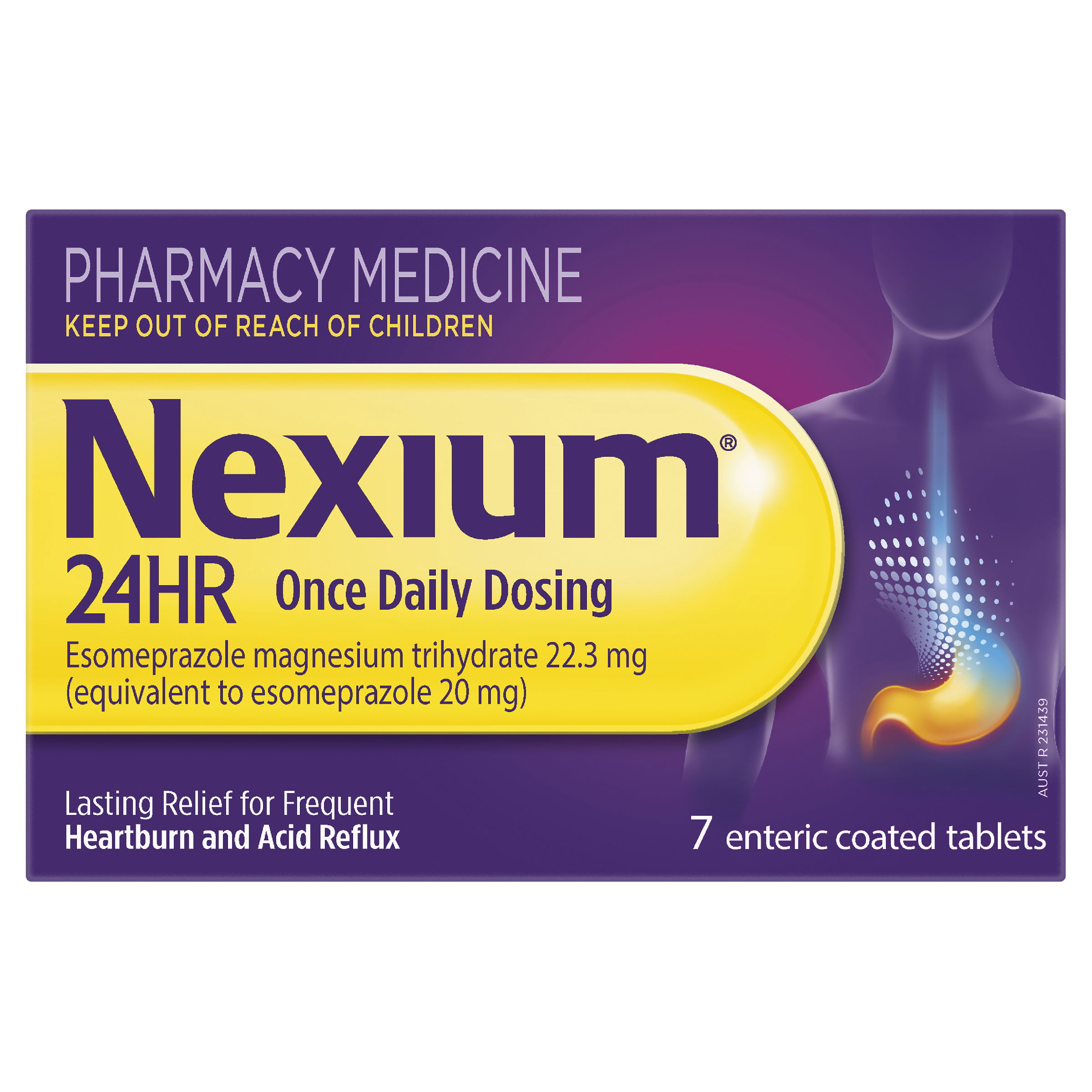 NEXIUM 24HR 20MG 7 TABLETS - Image 2