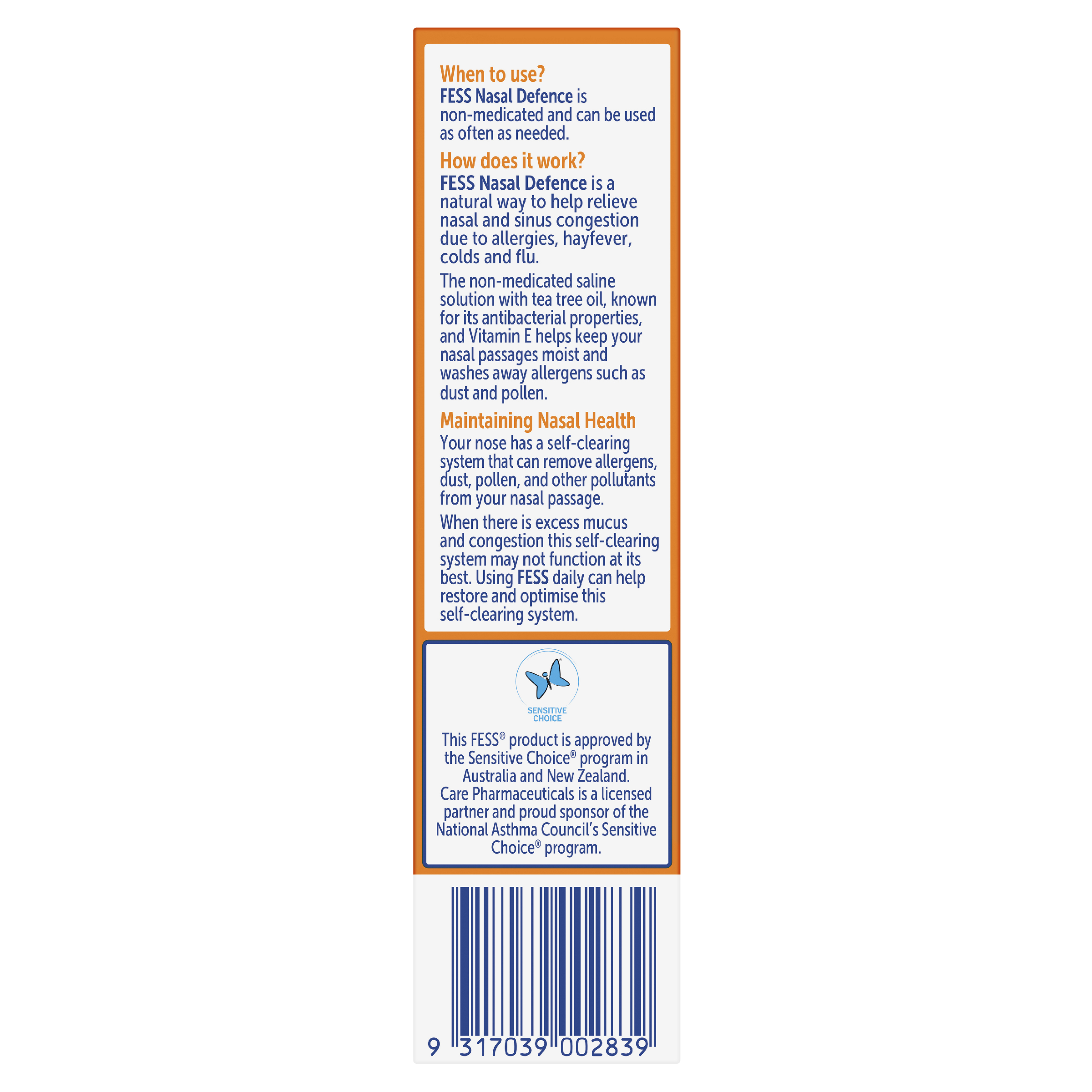 FESS NASAL DEFENCE SPRAY 30ML - Image 3