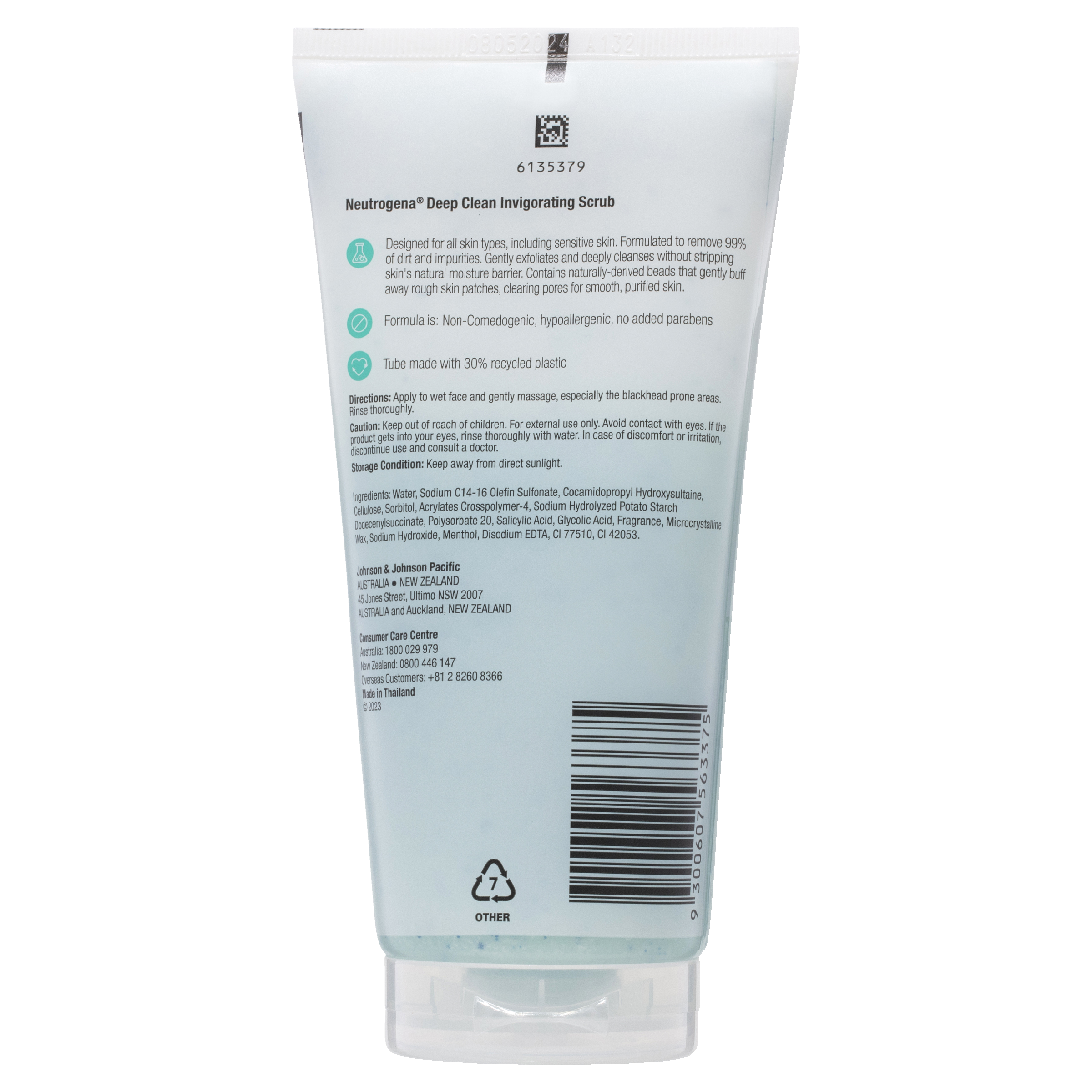 NEUTROGENA DEEP CLEAN INVIGORATING SCRUB 125ML - Image 2