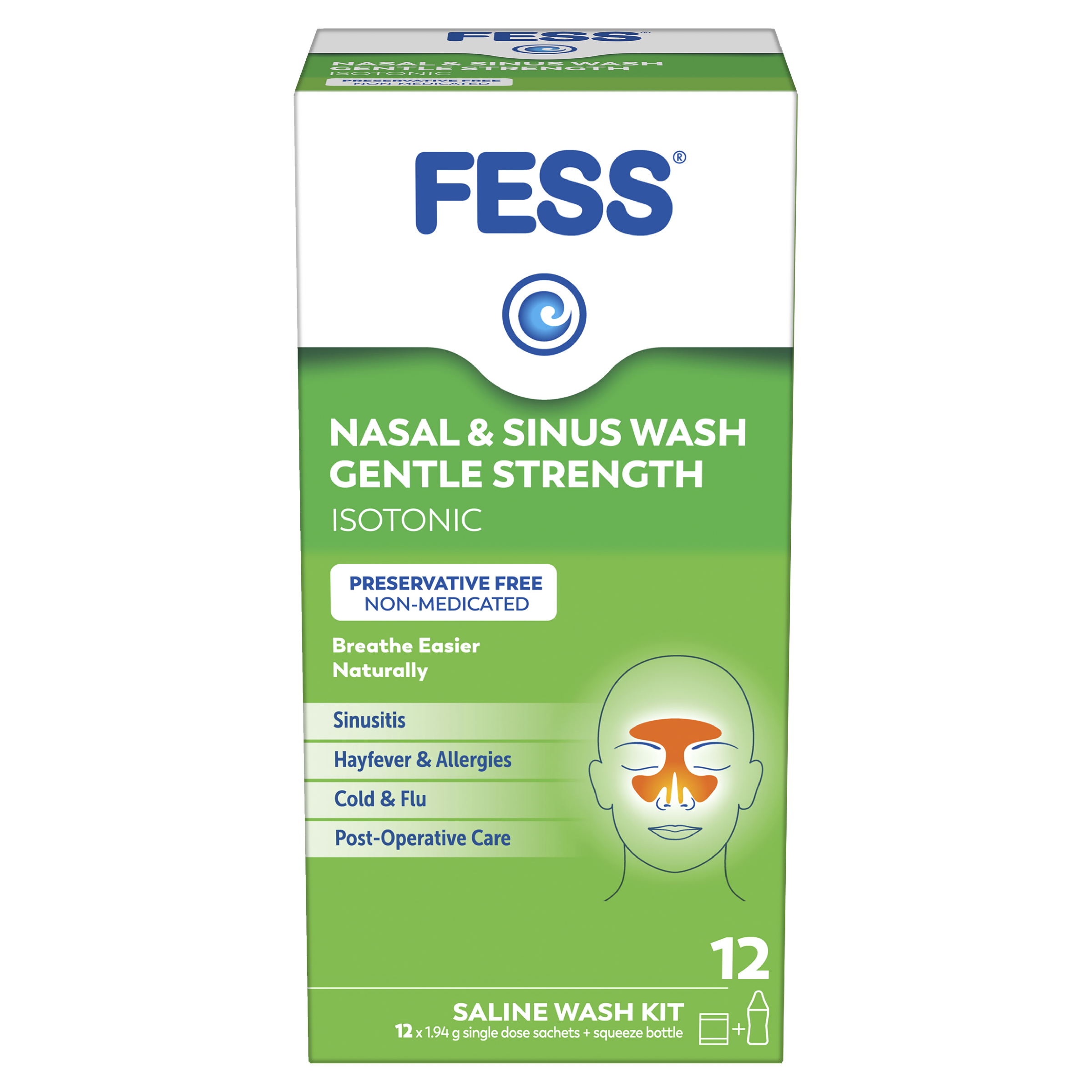 FESS NASAL AND SINUS WASH GENTLE KIT 12 - Image 2